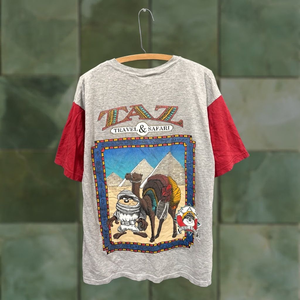 Vintage VINTAGE Looney Tunes Taz Safari Wear Shirt Large 90s Mens Size US L / EU 52-54 / 3 - 1 Thumbnail