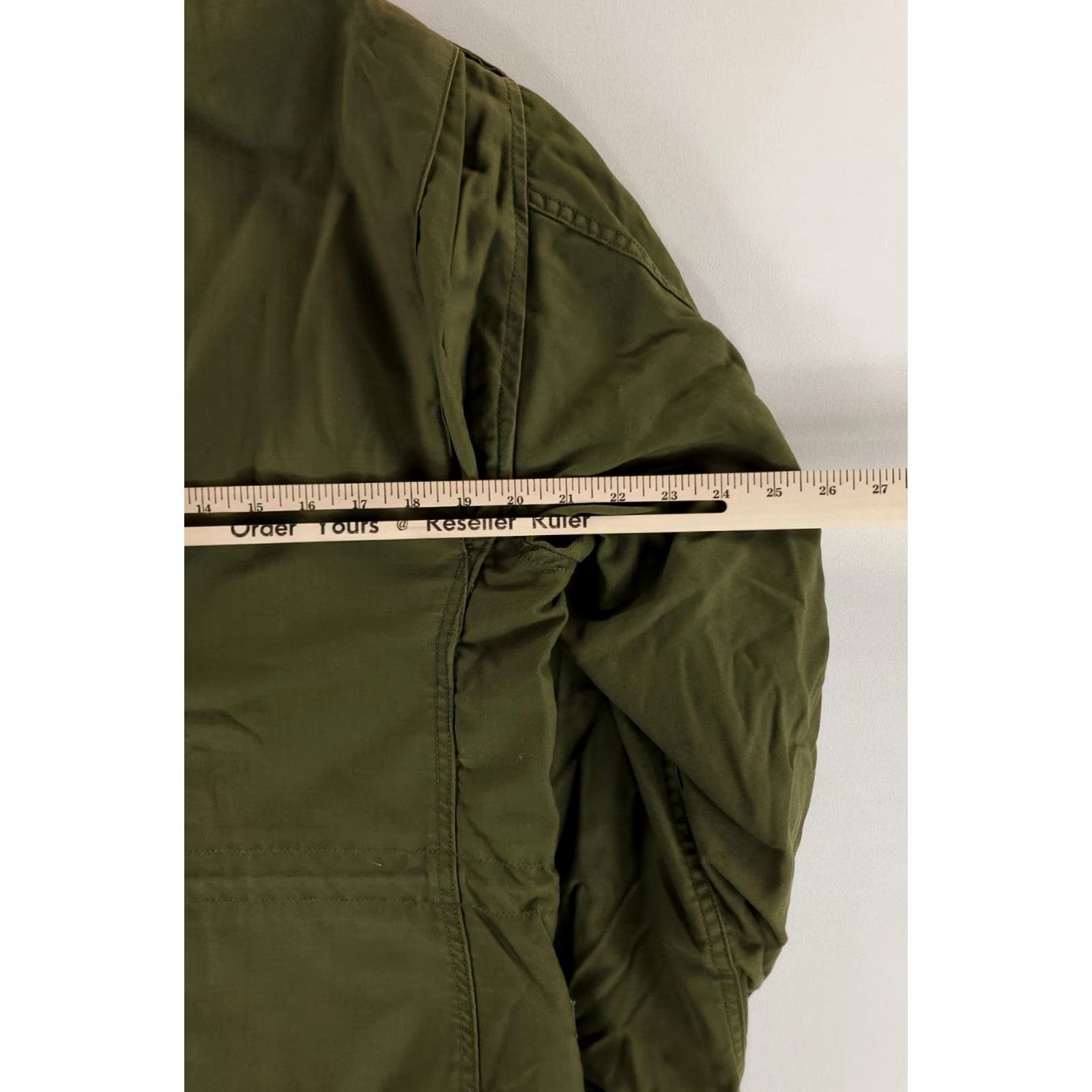 Alpha Industries VINTAGE Alpha Industries M65 Jacket Airlift Command Olive Green Mens M Short Green Military Jacket M Mens Size US 31 - 6 Thumbnail
