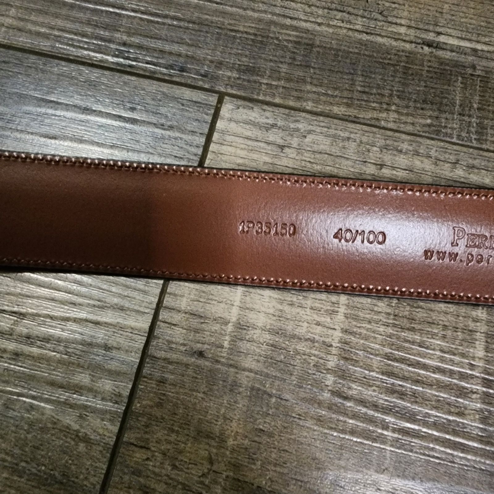 Perry Ellis New with tags Perry Ellis brown leather belt size 40 C Size 40 - 4 Thumbnail
