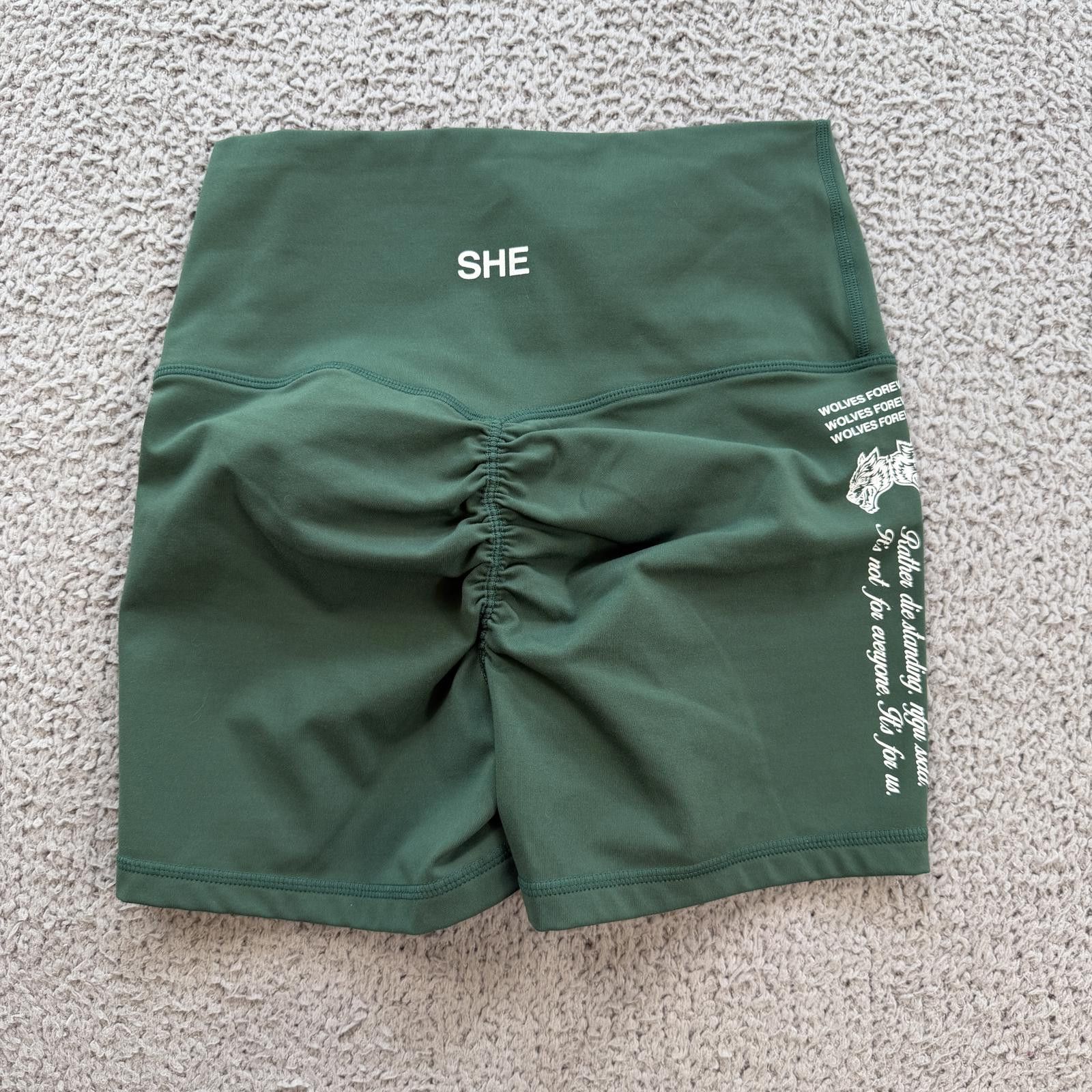 Darc Sport Darc Sport Wolves Womens Shorts SHE 125 of 500 Green S Gym Size 28" / US 6 / IT 42 - 1 Thumbnail