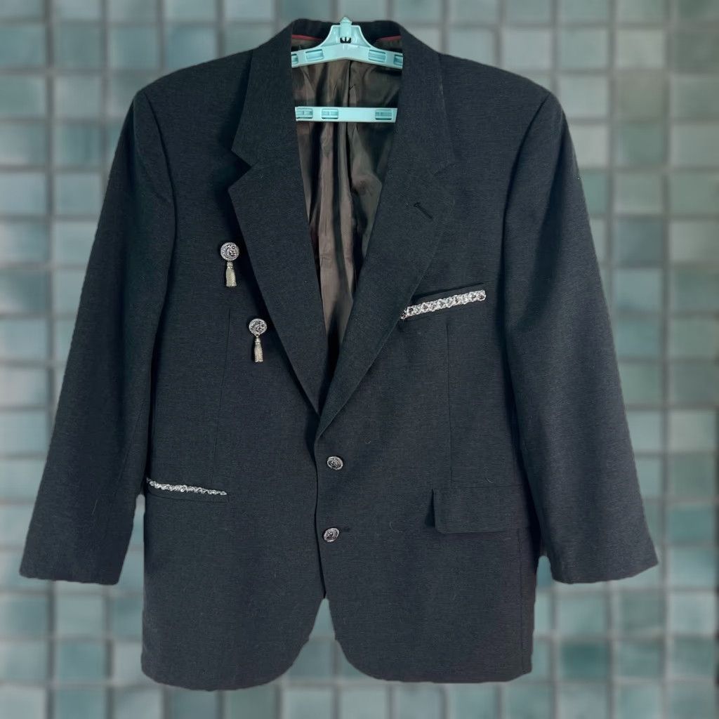 Vtg Levi Strauss Show Blazer Men’s Size 46R Grey