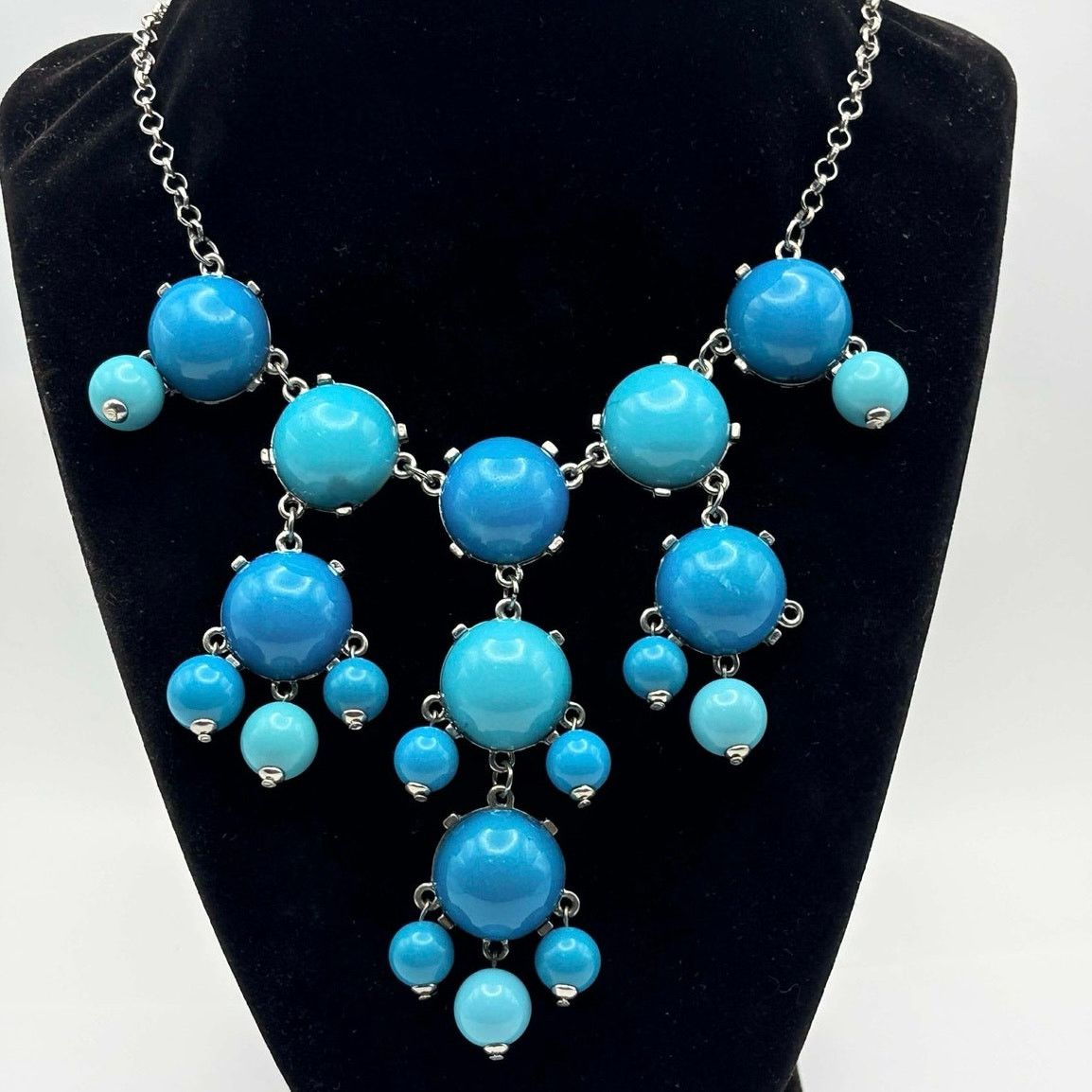 Other Blue Multi Beaded Necklace Size ONE SIZE - 1 Thumbnail