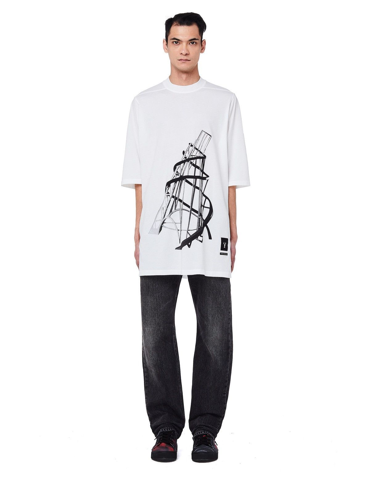 Rick Owens Drkshdw Rick owens jumbo Tee Natural Size US M / EU 48-50 / 2 - 2 Thumbnail