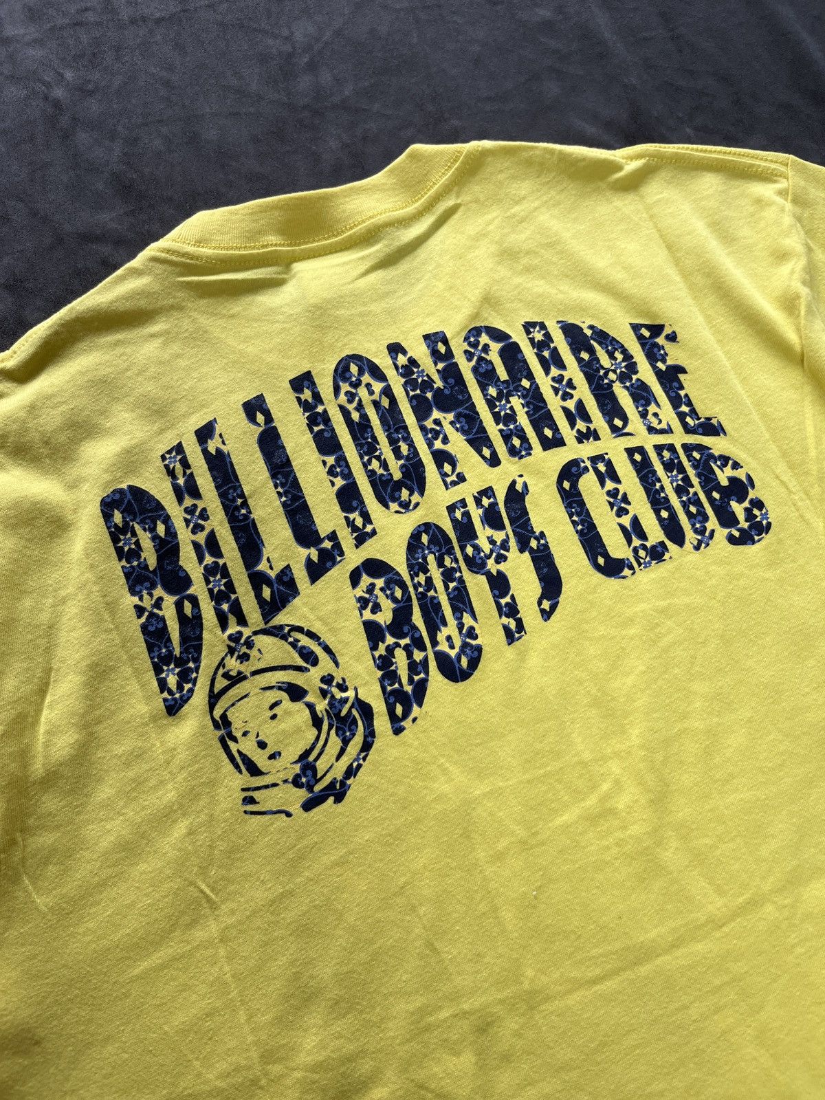 Billionaire Boys Club Rare Billionaire Boys Club BBC Helmet Logo Yellow T-Shirt M Size US M / EU 48-50 / 2 - 6 Thumbnail