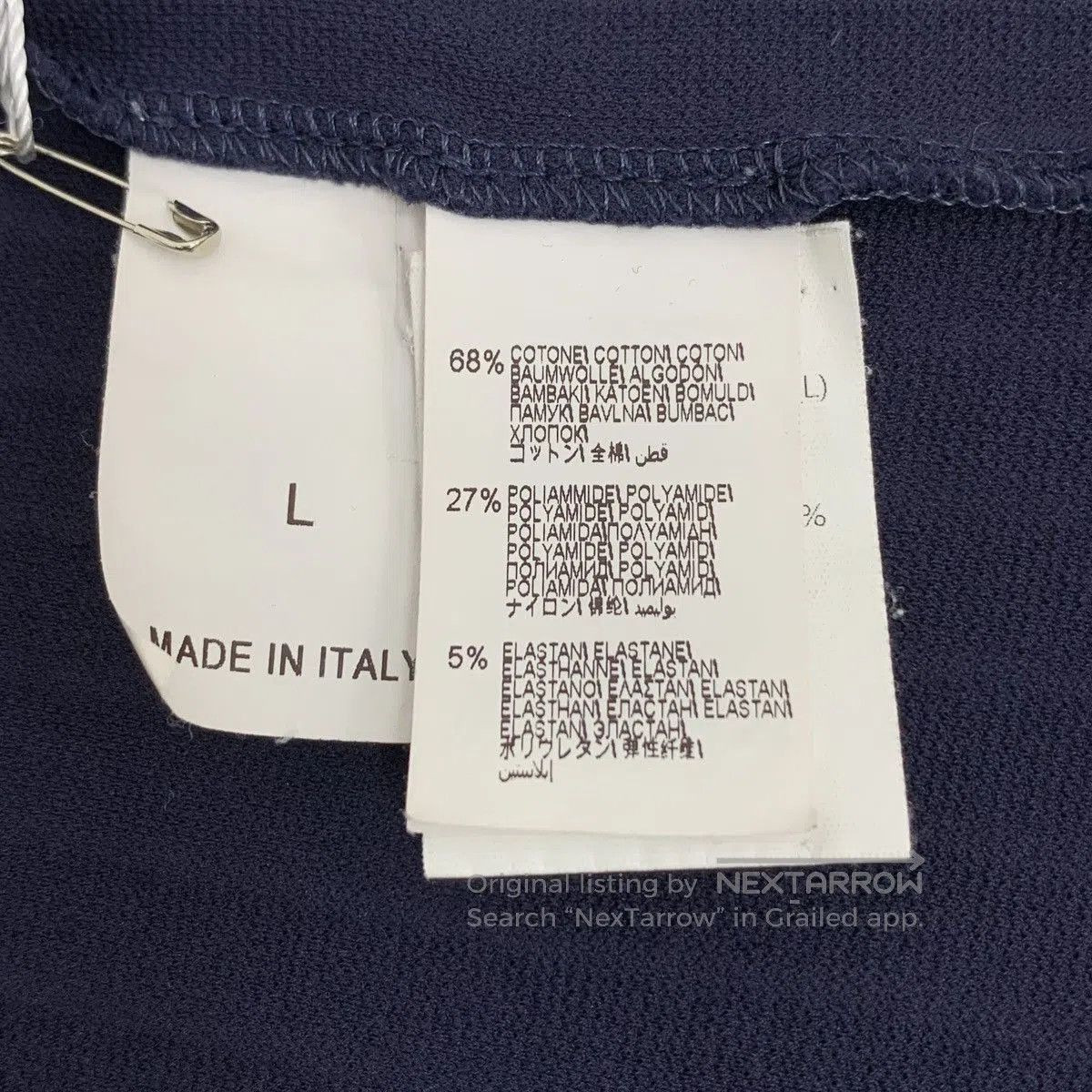 Brunello Cucinelli Blue Ribbed Short Sleeve Polo Shirt. Size US L / EU 52-54 / 3 - 7 Thumbnail