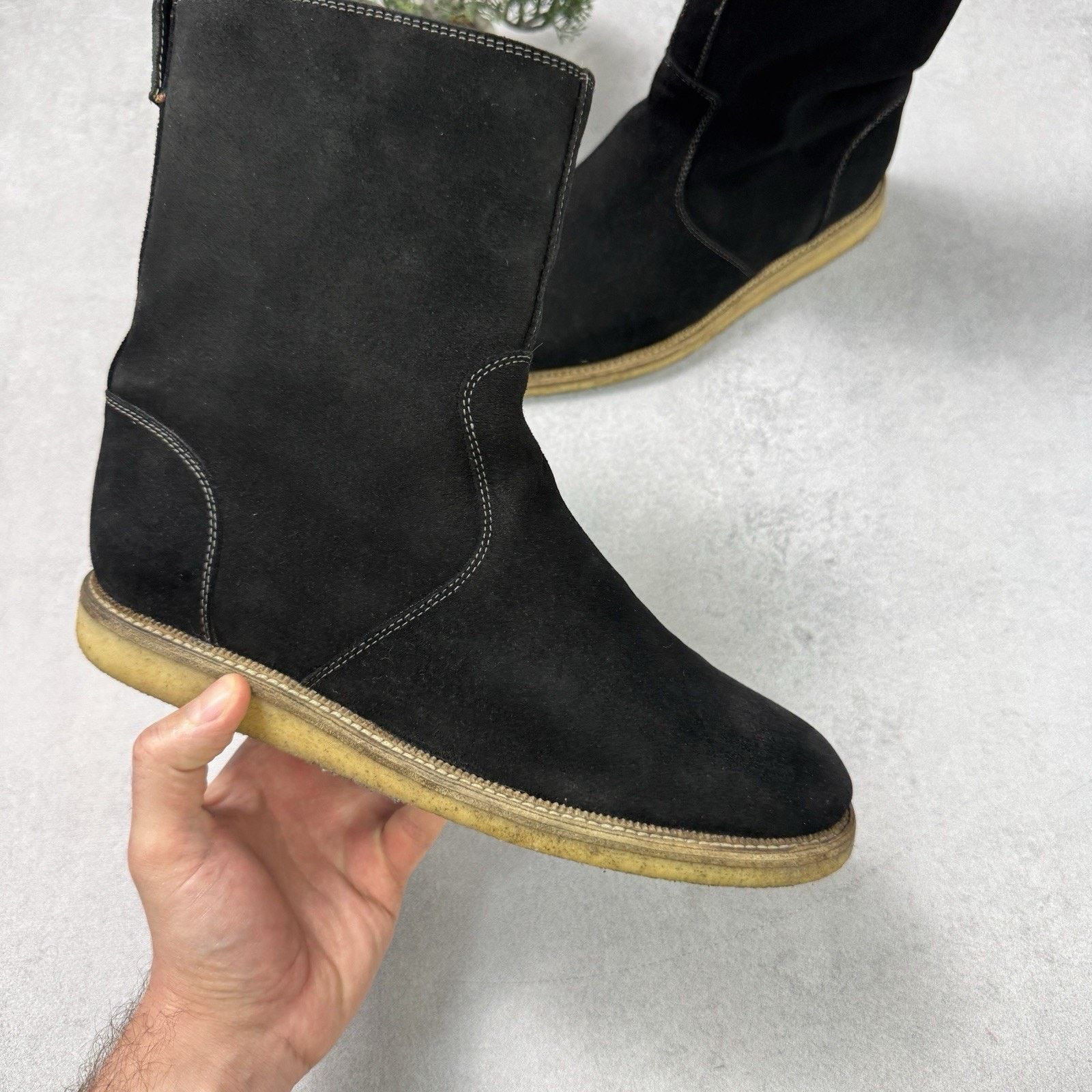 Gucci Gucci Men High Suede Fur Boot Winter Black Size US 9 Size US 9 / EU 42 - 3 Thumbnail