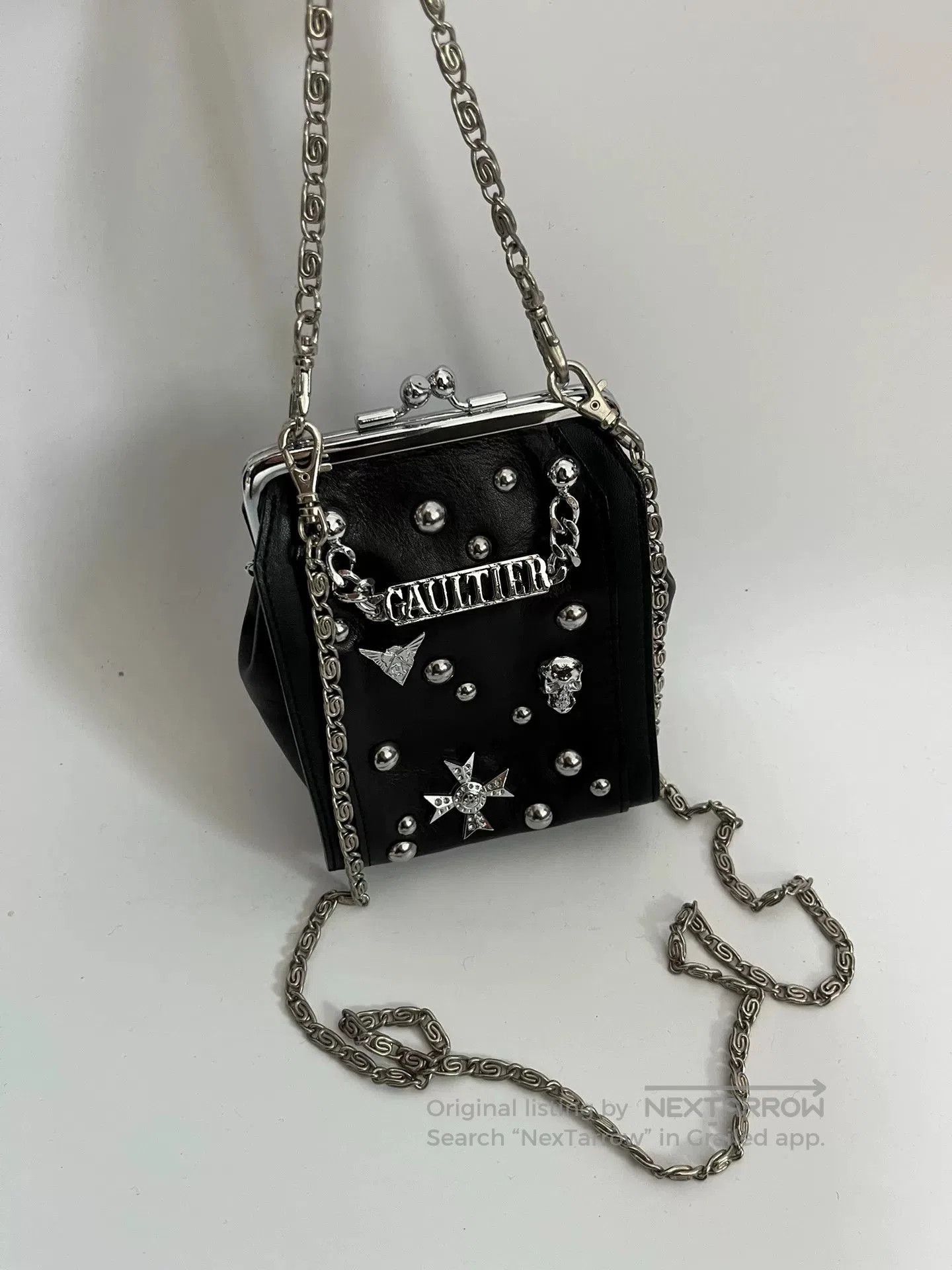 Jean Paul Gaultier Jean Paul Gaultier Rivet Chain Mini Bag. Size ONE SIZE - 1 Thumbnail