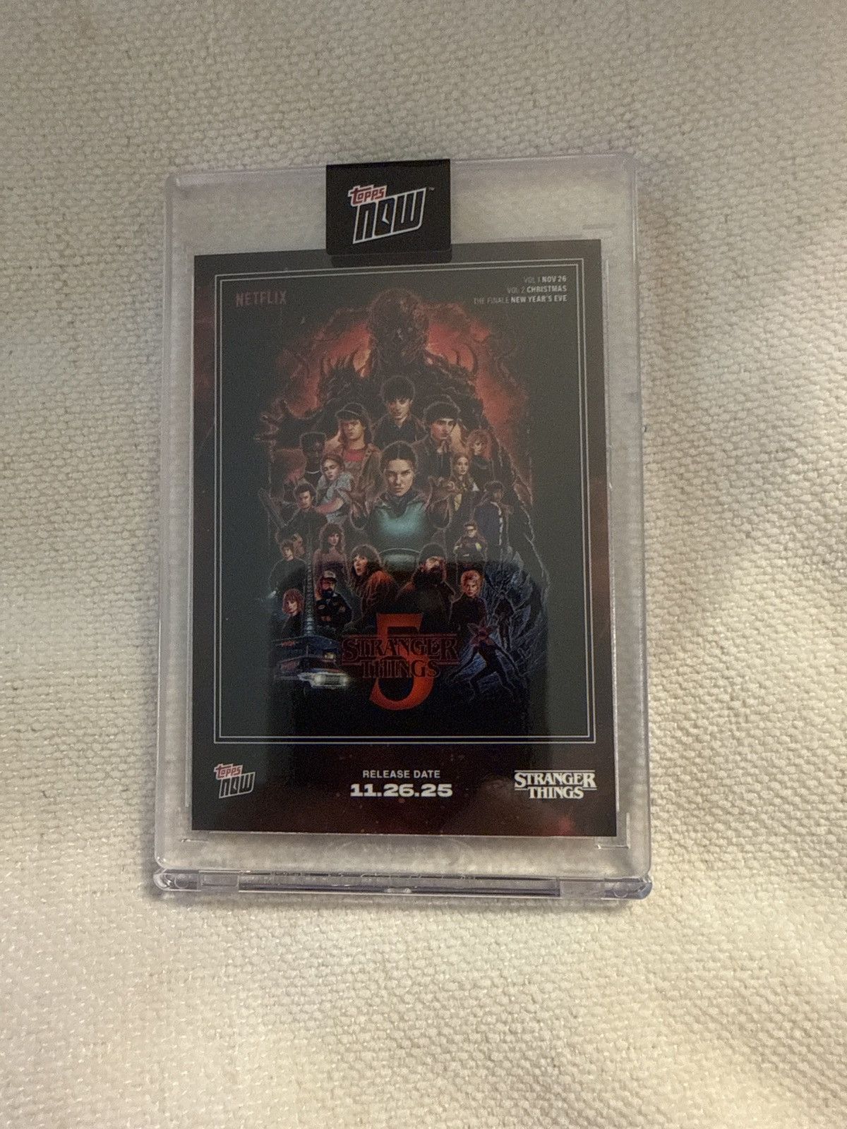 Other 2025 Stranger Things Topps NOW® Card STRA Netflix TV Show Size ONE SIZE - 1 Thumbnail