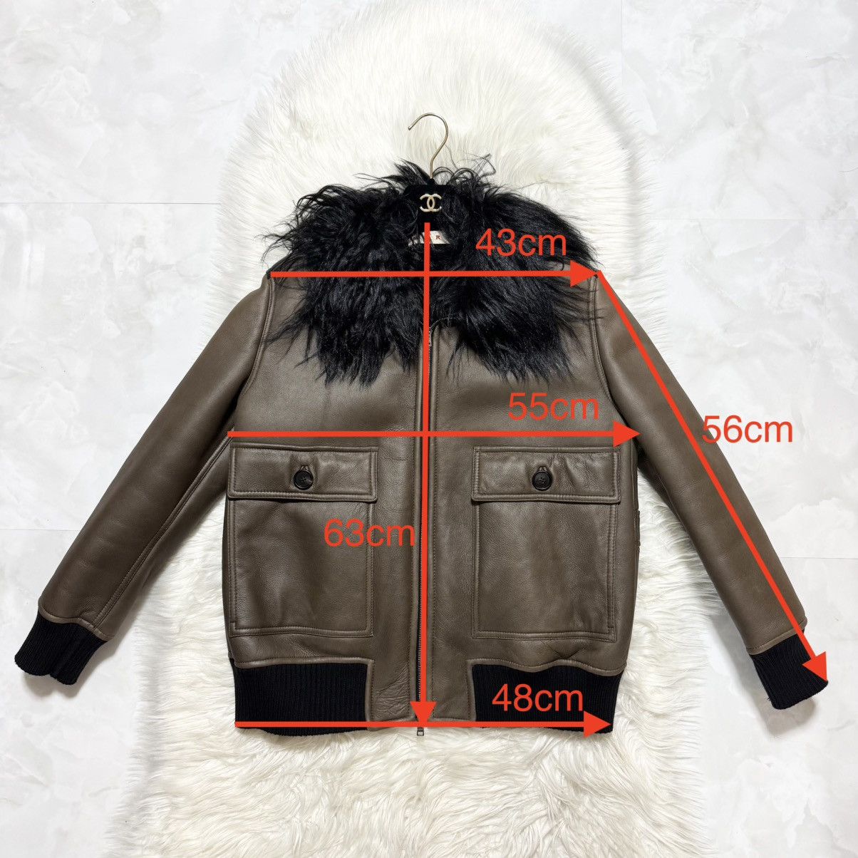 Marni Marni full fur lining leather blouson bomber jacket 42 olive Size M / US 6-8 / IT 42-44 - 3 Thumbnail
