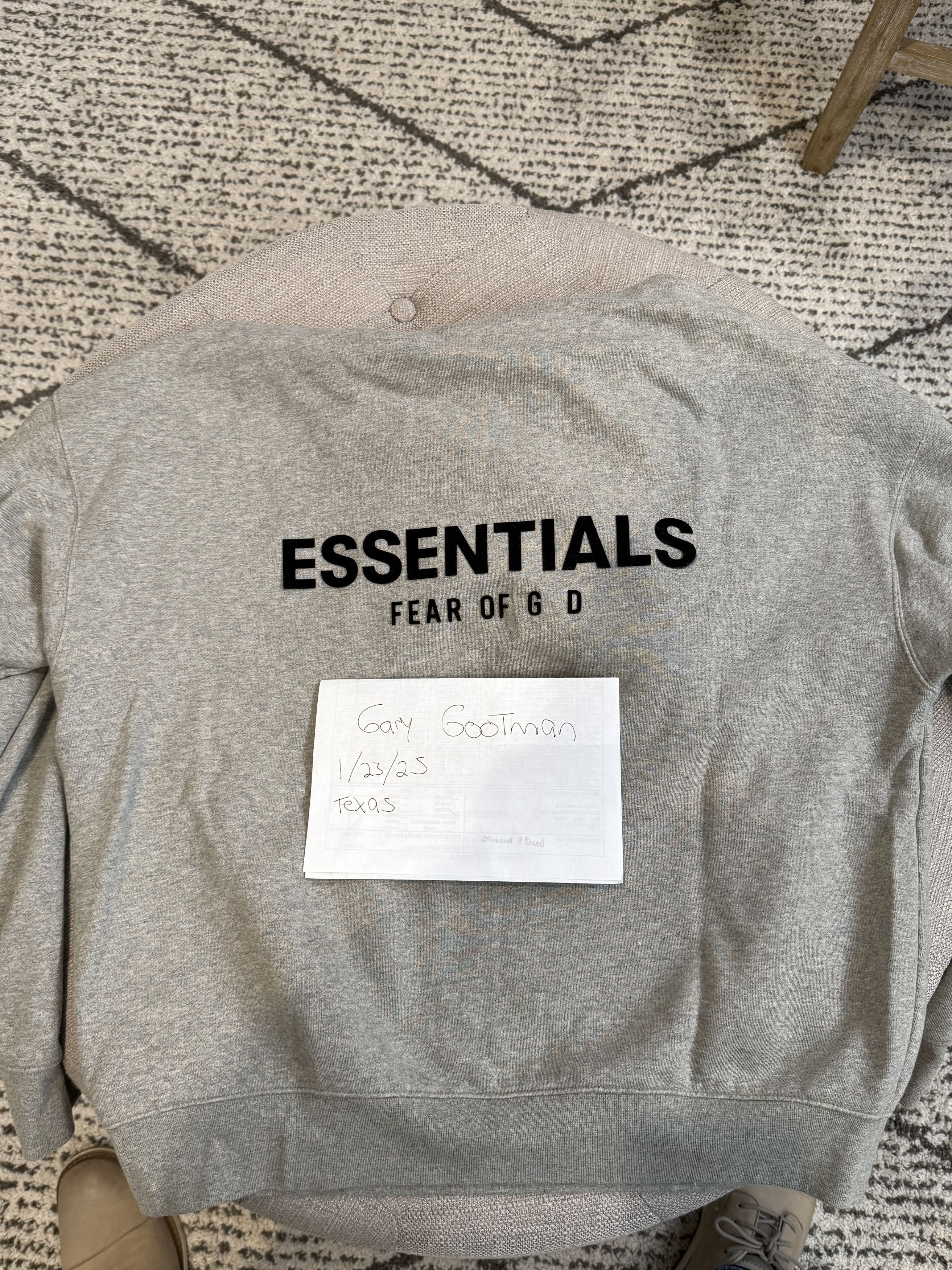 Essentials × FOG × Fear of God Fear of God Essentials SS23 oatmeal Knit Hoodie Medium Size US M / EU 48-50 / 2 - 1 Thumbnail