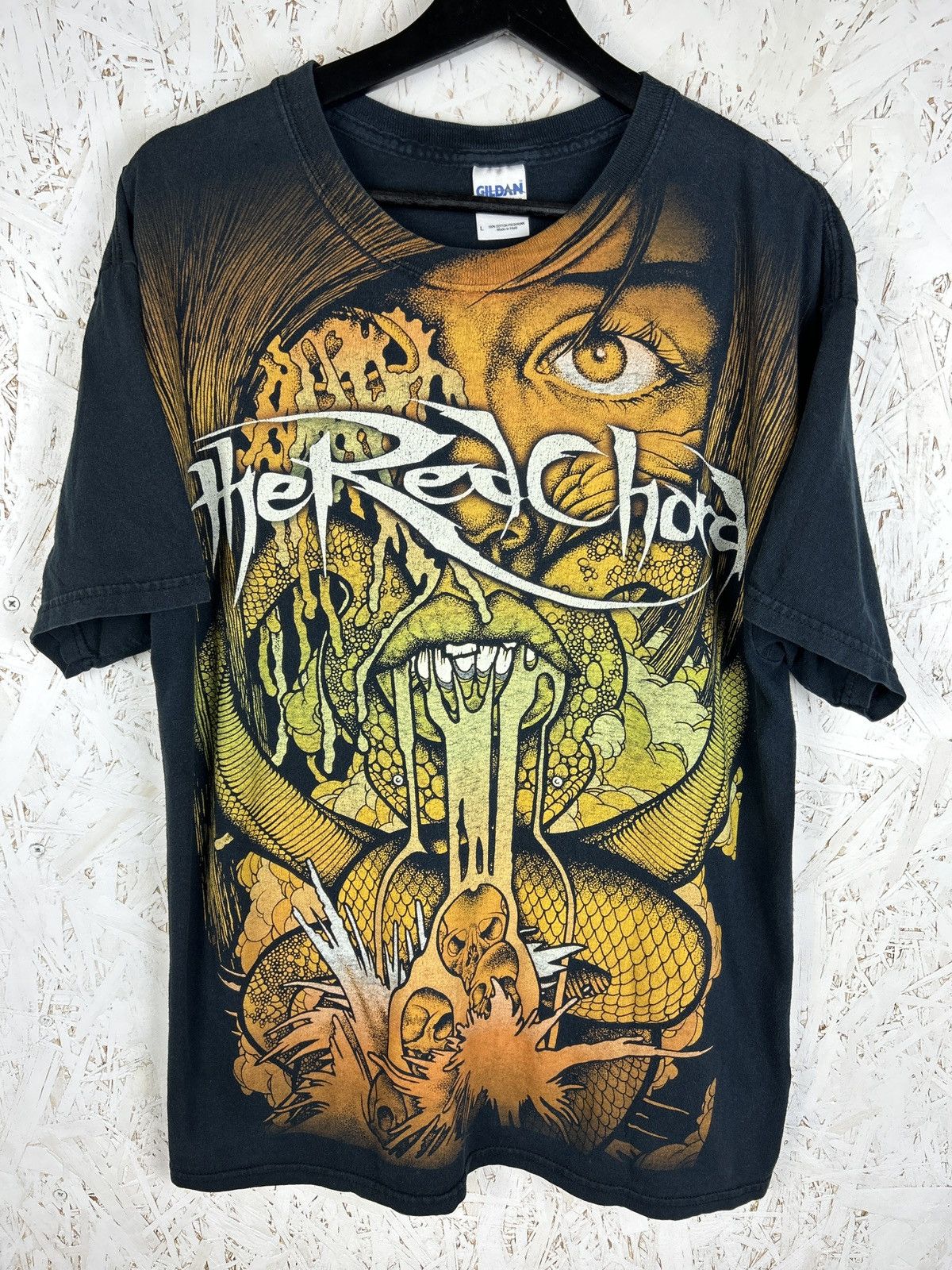 00s Vintage The Red Chord AOP Allover Print Deathcore Tee L