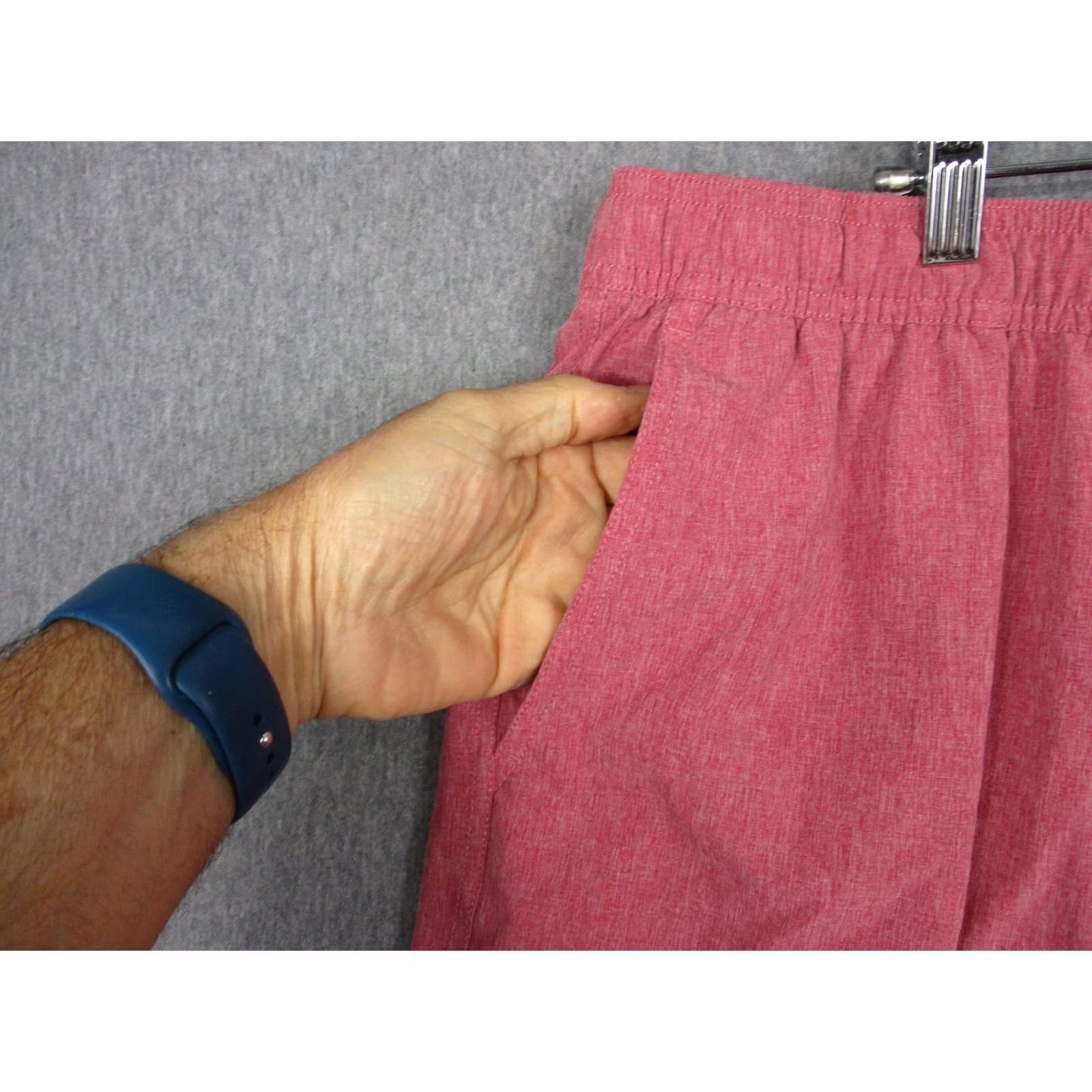 Vintage Fair Harbor Mens 3XL Pink Heathered Elastic Lined Pockets Shorts Size US 39 - 2 Thumbnail