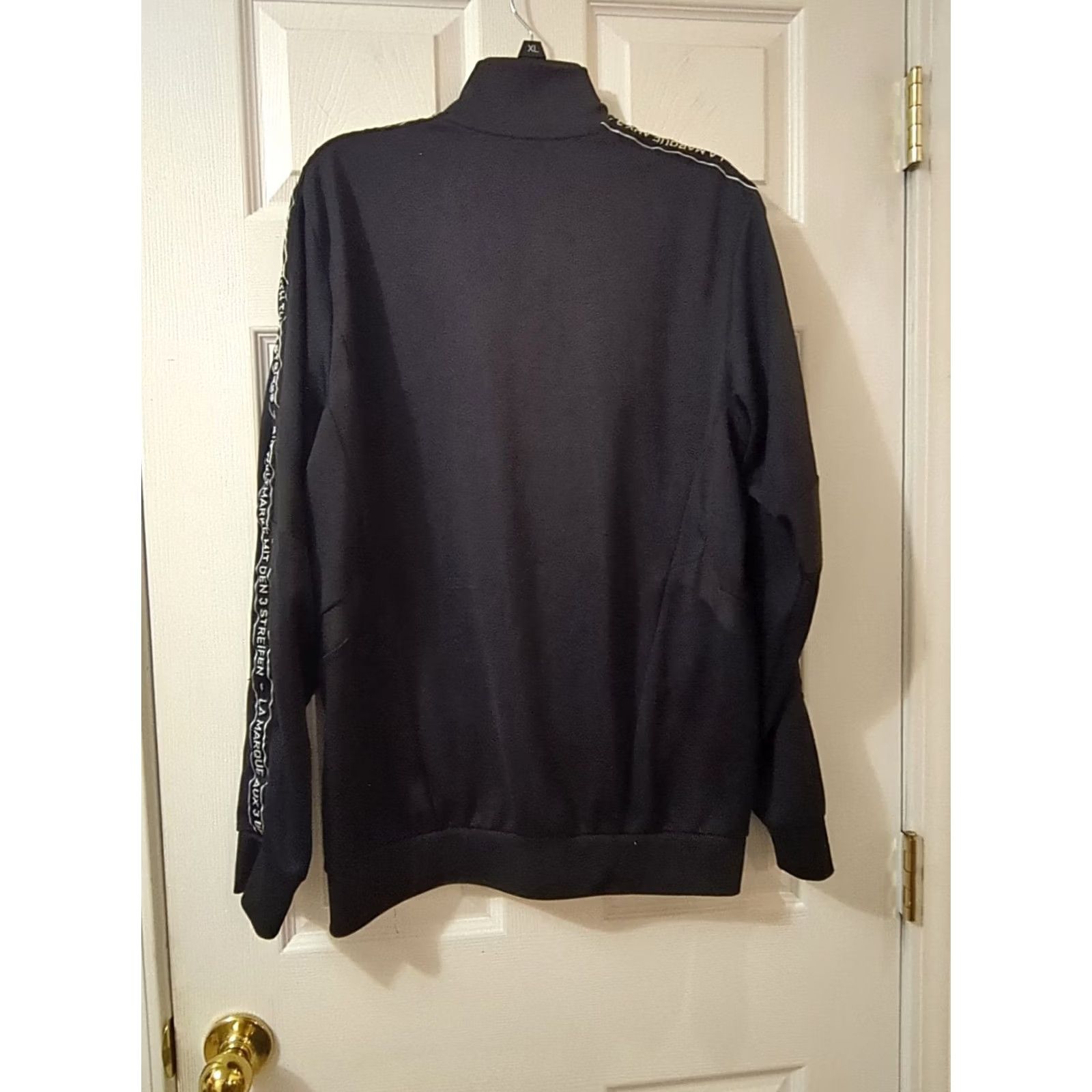 Adidas Adidas Track Jacket Sleeve Tape Black Men's Size L Pockets Aeroready Full Zip Size US L / EU 52-54 / 3 - 4 Thumbnail