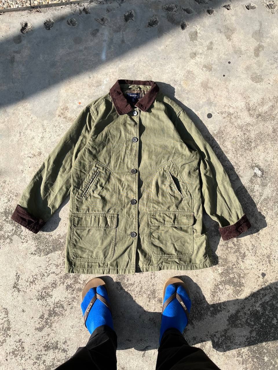 Lands' End Lands’ End Button Up Army Jacket Size US M / EU 48-50 / 2 - 8 Thumbnail