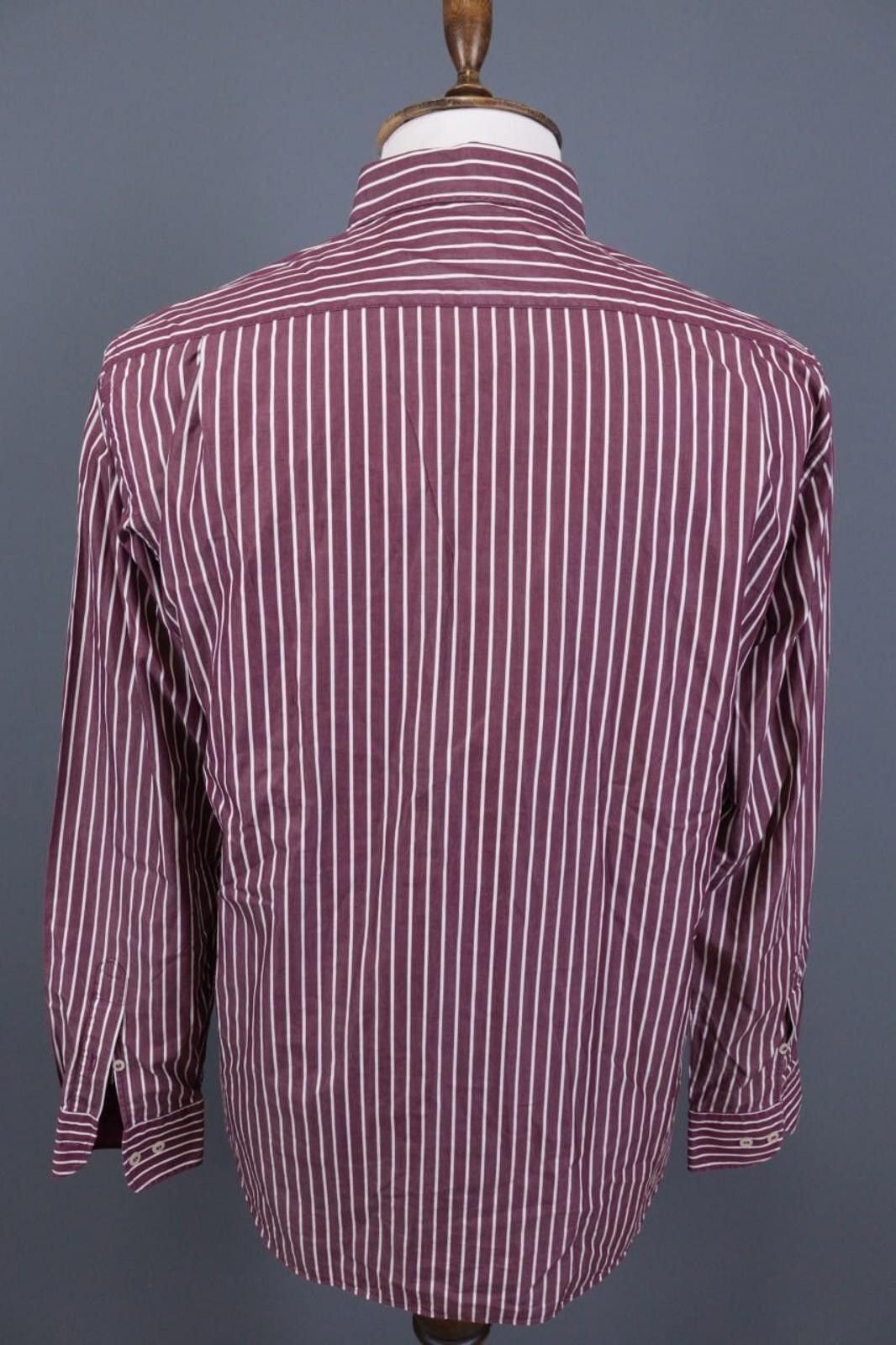 Paul & Shark Paul & Shark Yachting Burgundy Striped Shirt Size 41 Size US M / EU 48-50 / 2 - 9 Thumbnail