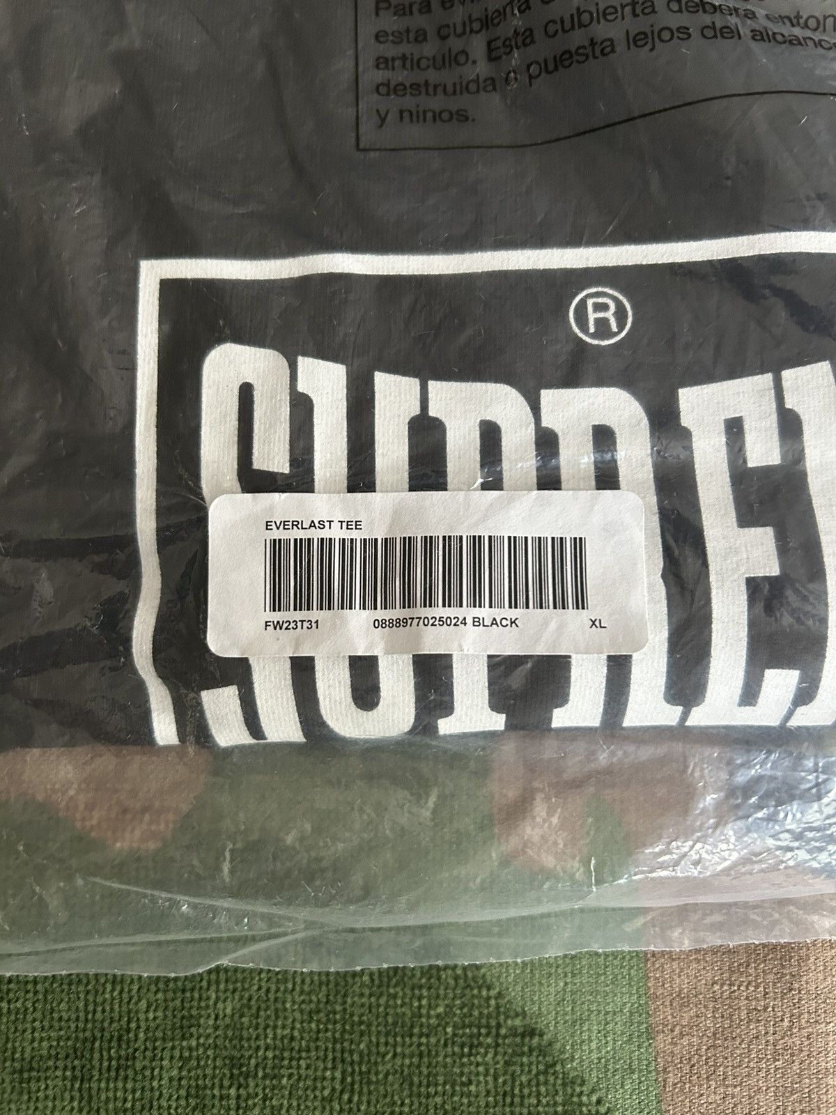 Supreme Supreme Warm Up / Everlast Tee Black XL FW23 Size US XL / EU 56 / 4 - 3 Thumbnail
