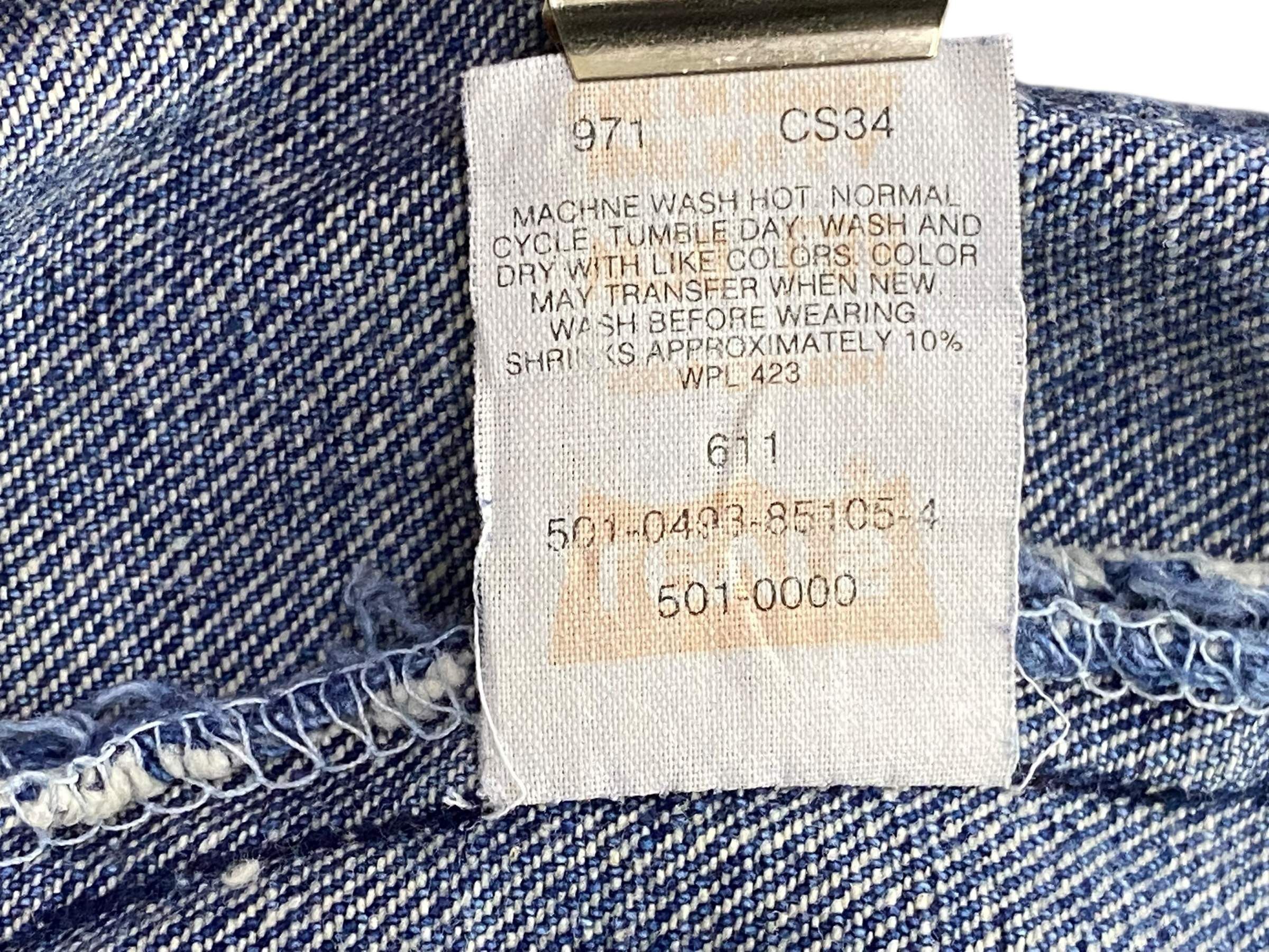 Levi's Levis 501-0000 Jeans 90s Vintage Levis Jeans Size 25" / US 0 / IT 36 - 10 Thumbnail