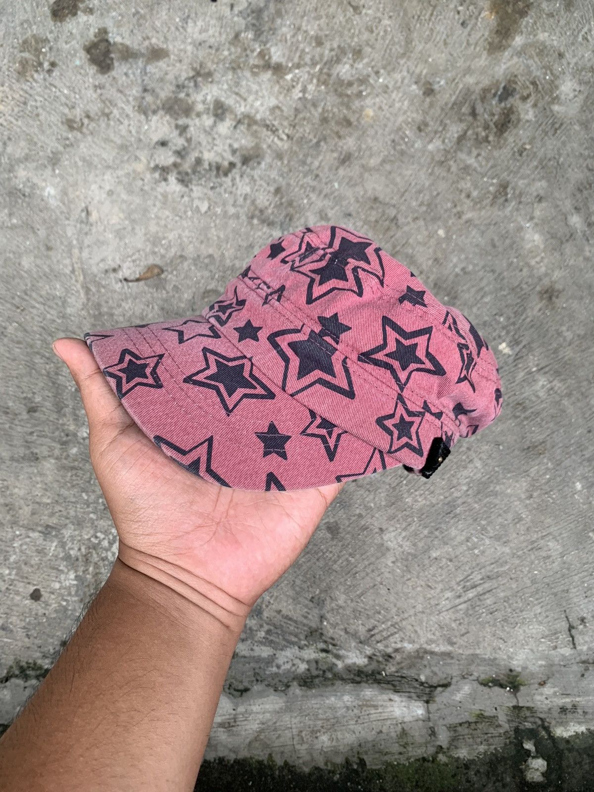 Japanese Brand Pink Star Printed Canvas Ace Cadet Patrol Hat Size ONE SIZE - 1 Thumbnail