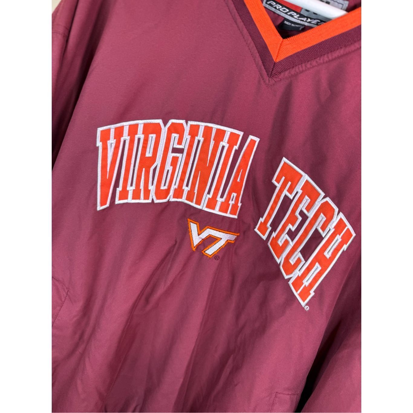 Pro Player Size XL Vintage Pro Player Virginia Tech Hokies Polyester em Size US XL / EU 56 / 4 - 2 Thumbnail