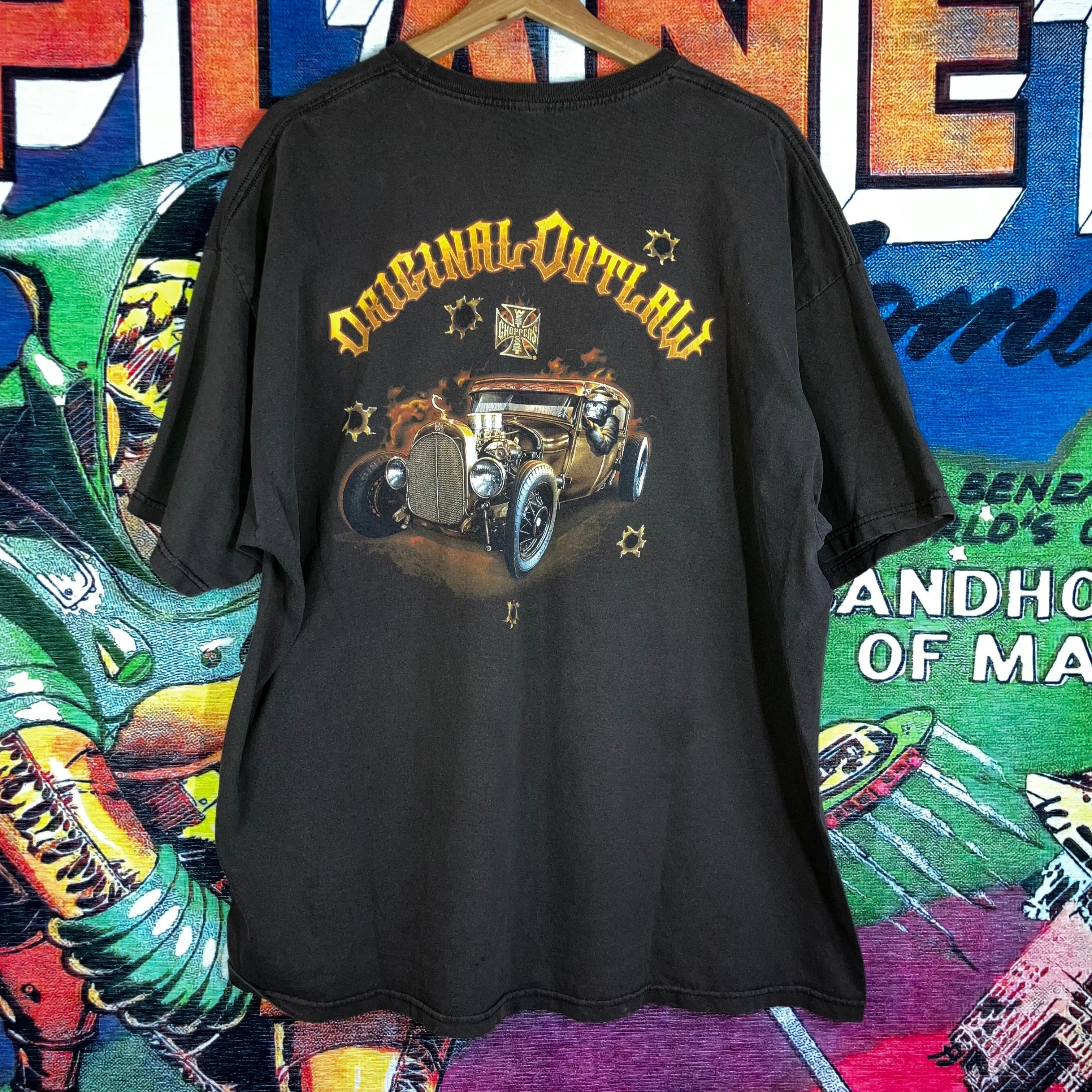 Vintage Y2K West Coast Choppers “Original Outlaw” Graphic Tee XXL Size US XXL / EU 58 / 5 - 1 Thumbnail