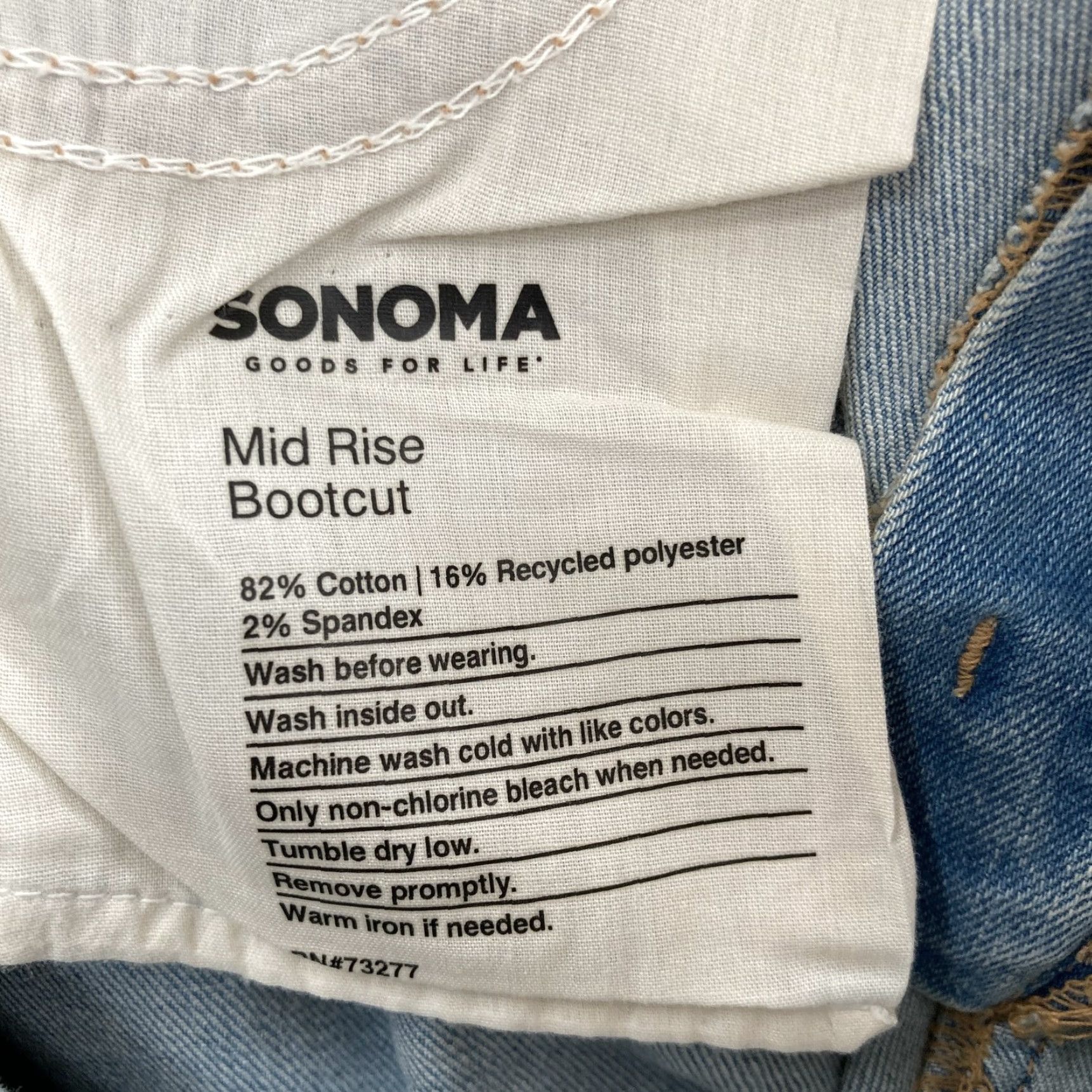 Vintage Sonoma Jeans Womens 10P Light Wash Mid Rise Bootcut Stretch Denim Petites Size 32" / US 10 / IT 46 - 6 Thumbnail