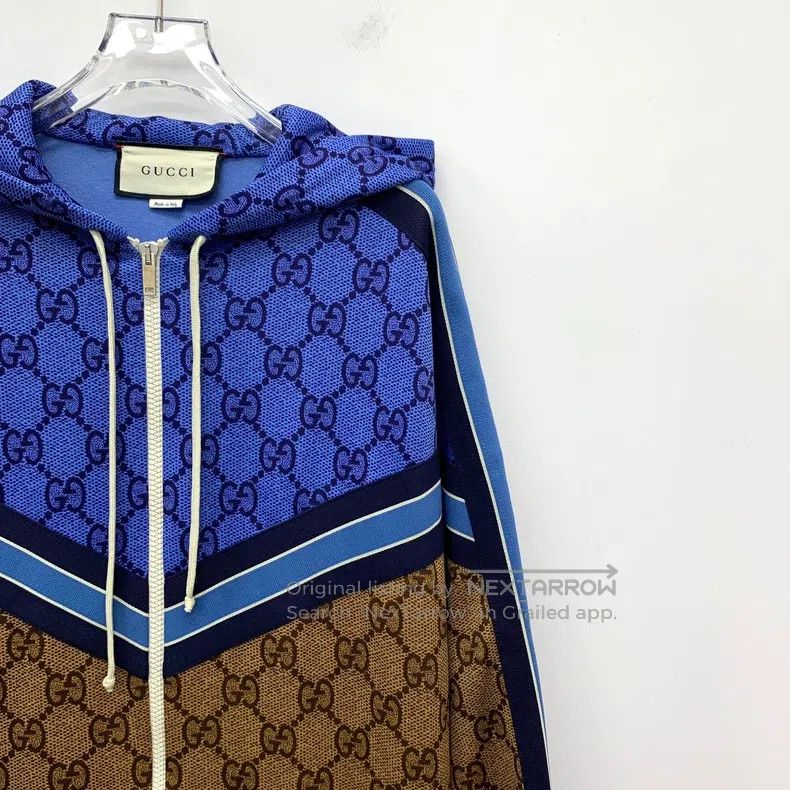 Gucci Gucci Colour block logo jacquard full print hooded drawstr Size M / US 6-8 / IT 42-44 - 3 Thumbnail