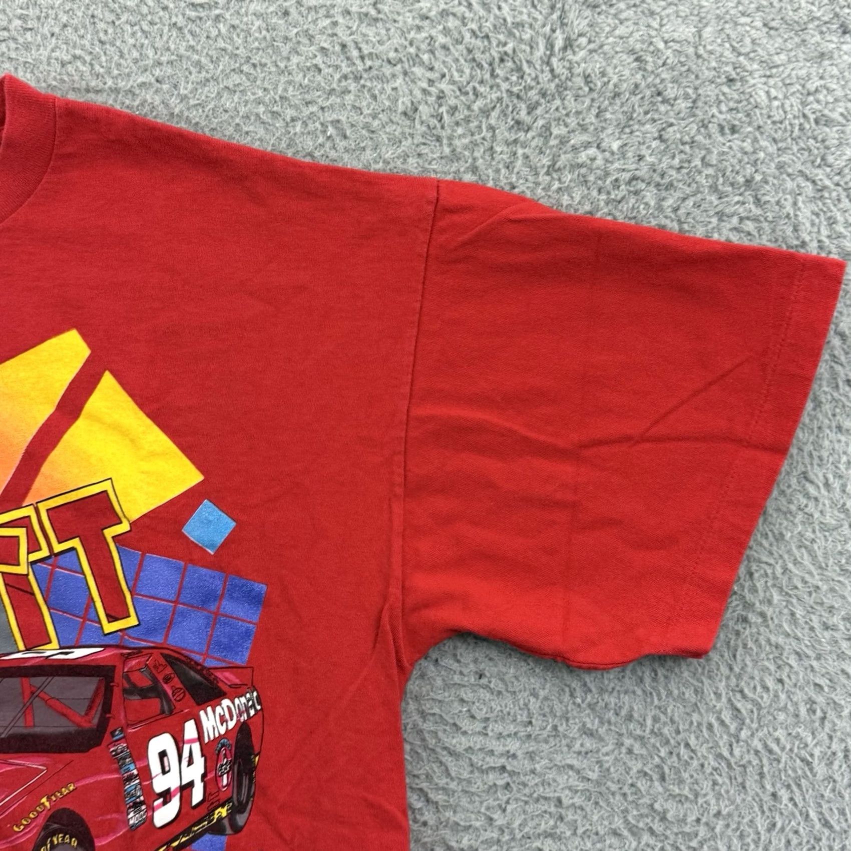 Hanes VINTAGE Bill Elliott McDonalds Shirt Mens 2XL Red Nascar 90s Racing Sport Logo Size US XXL / EU 58 / 5 - 5 Thumbnail