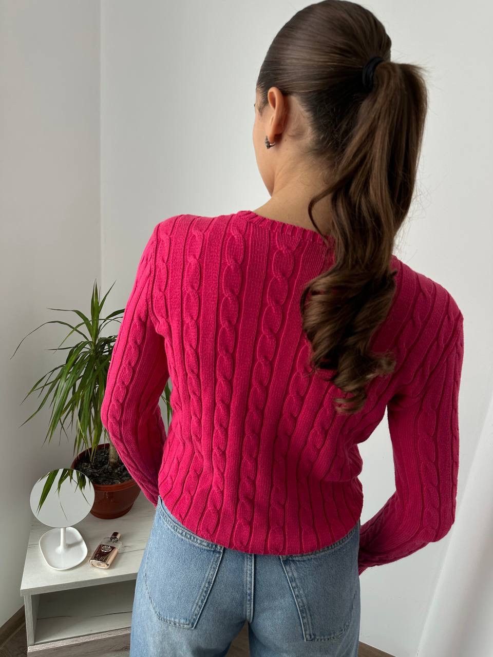 Polo Ralph Lauren × Vintage Vintage Polo Ralph Lauren Womens Pink Jumpers PRL Sweater Size S / US 4 / IT 40 - 3 Thumbnail