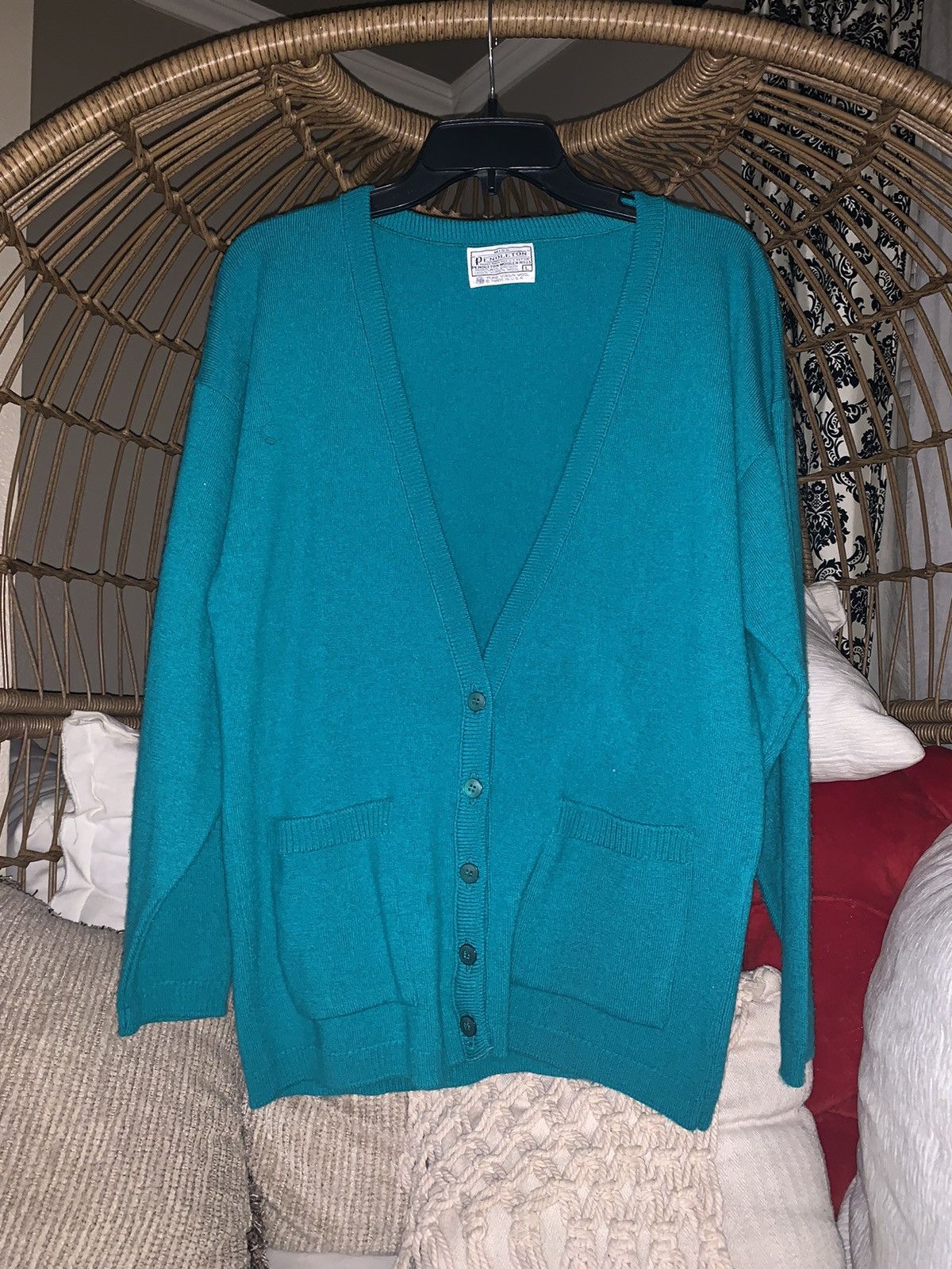 Pendleton × Vintage Vintage Miss Pendleton Wool Cardigan Size L / US 10 / IT 46 - 1 Thumbnail