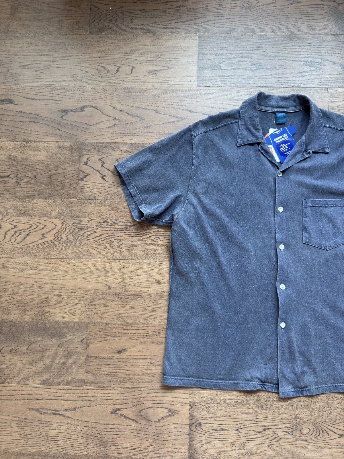 Japanese Brand Good On Japan Made USA Washed Cotton Open Mens Shirt L Size US L / EU 52-54 / 3 - 6 Thumbnail