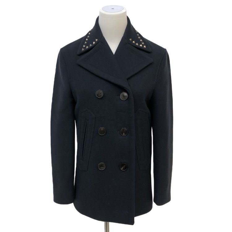 Valentino Valentino Studded Virgin Wool Coat Size 36 Size XS / US 0-2 / IT 36-38 - 1 Thumbnail