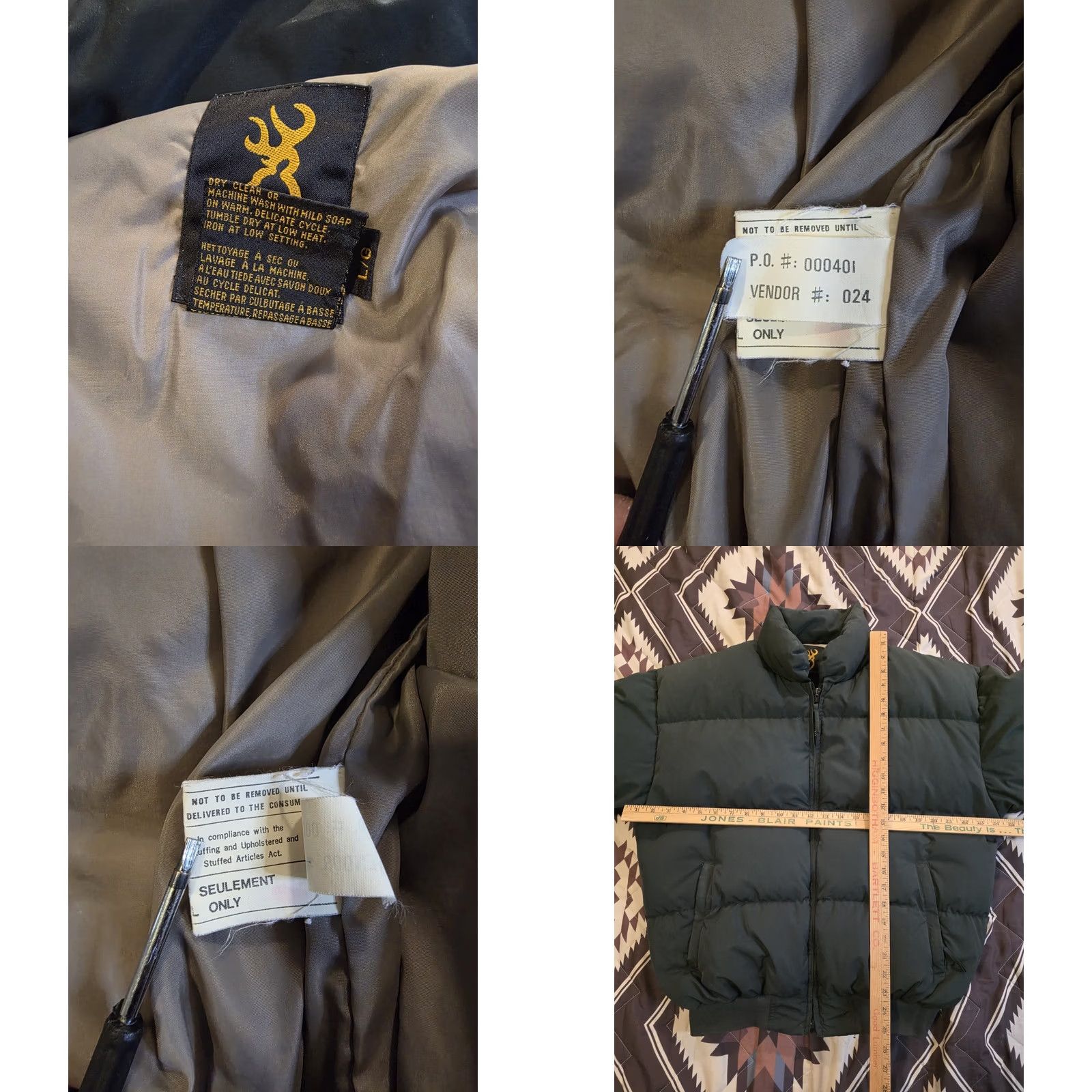 Vintage Vintage Browning Goose Down Puffer Jacket - Forest Green Hunting Mens Size Large Size US L / EU 52-54 / 3 - 8 Thumbnail