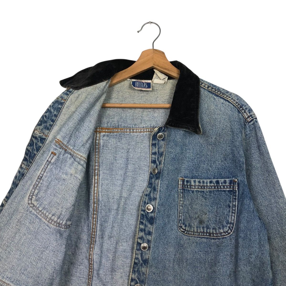 Japanese Brand 🔥VINTAGE CHORE DENIM WORK JACKET BILLBLASS ISSEY MIYAKE Size US M / EU 48-50 / 2 - 14 Thumbnail