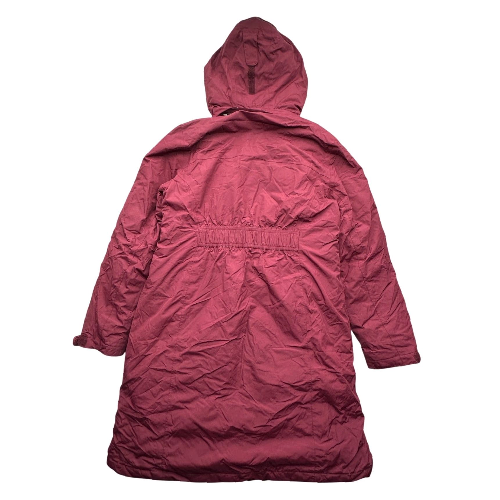 Vintage LL Bean Goose Down Puffer Quilted Long Hooded Coat Womens Small Red Parka Jacket Size S / US 4 / IT 40 - 6 Thumbnail