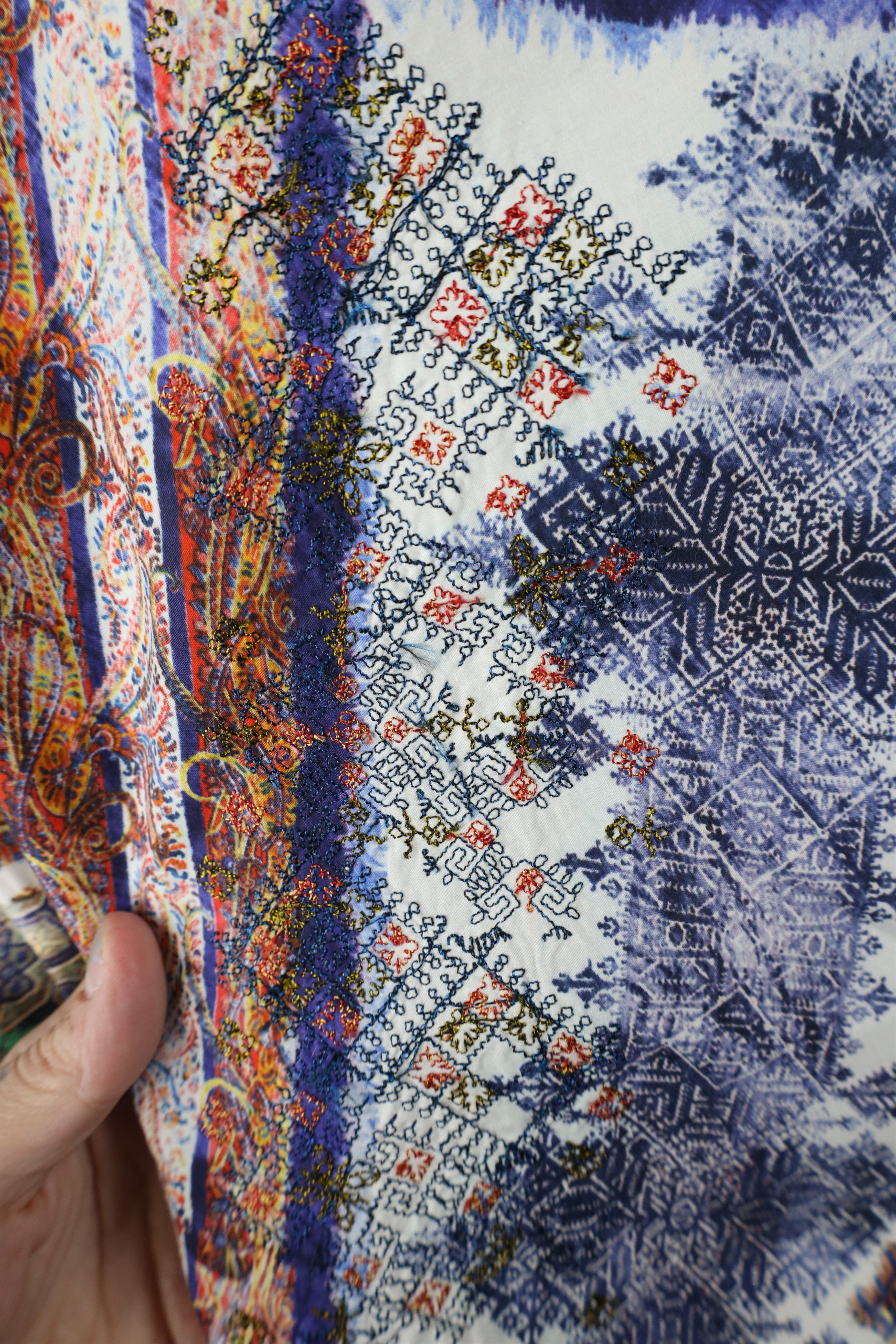 Robert Graham × Vintage Robert Graham Limited Edition Geometric Paisley Button Shirt Size XL / US 12-14 / IT 48-50 - 11 Thumbnail
