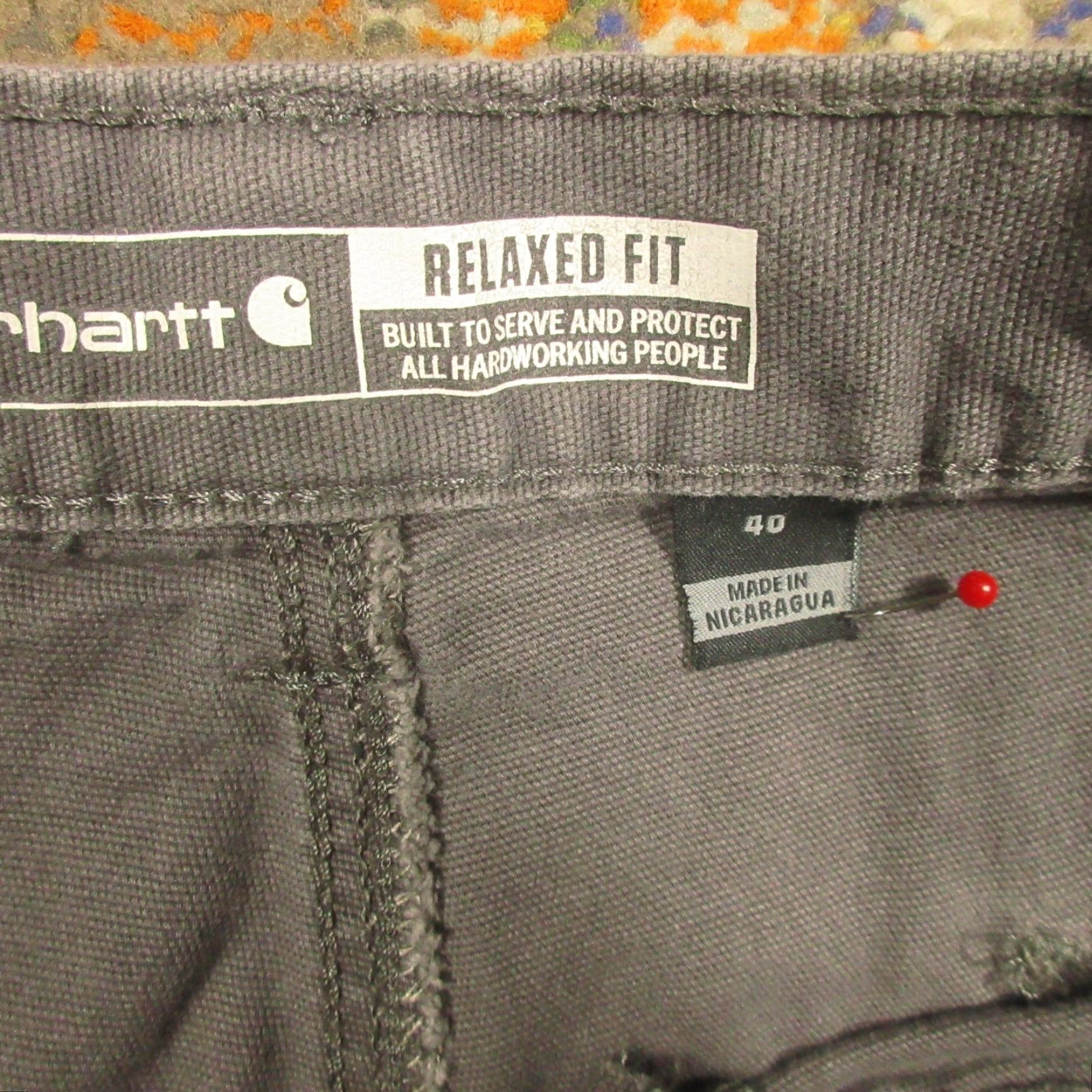 Carhartt Carhartt Shorts Cargo Work Gray 40 Mens Relaxed Canvas Rugged Flex Inseam 10in Pockets Logo Zip Easy Care Machine Washable Size US 40 / EU 56 - 4 Thumbnail