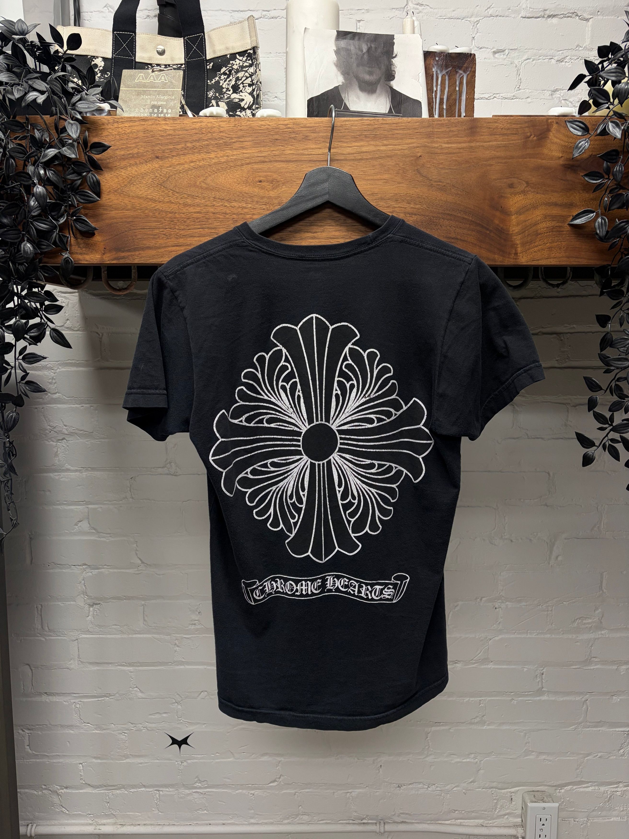Chrome Hearts Chrome Hearts 'Floral Snowflake Cross' Black Graphic