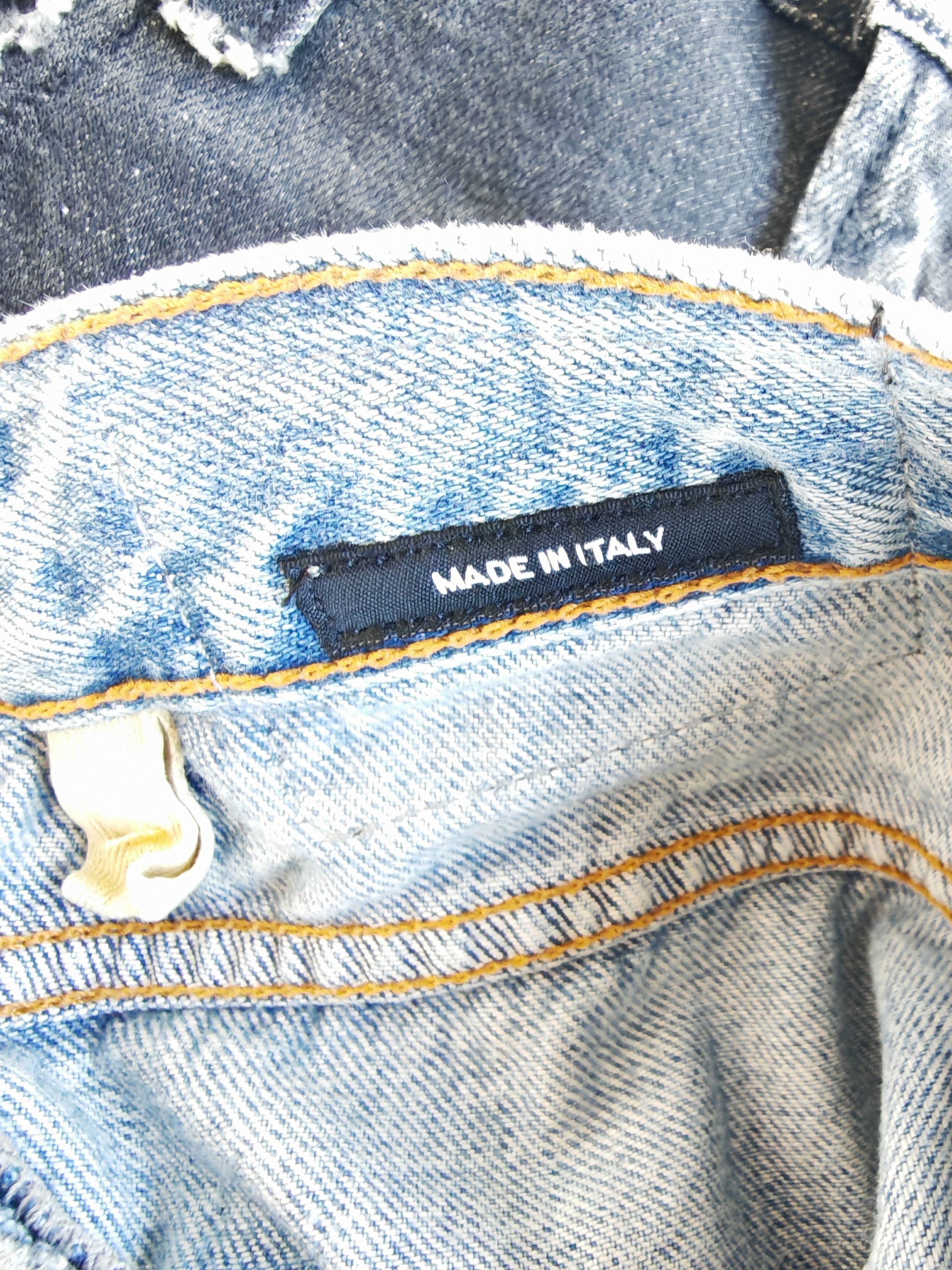 R13 RARE sample "Double Front" Layered Distressed Denim Skirt Size 27" / US 4 / IT 40 - 8 Thumbnail