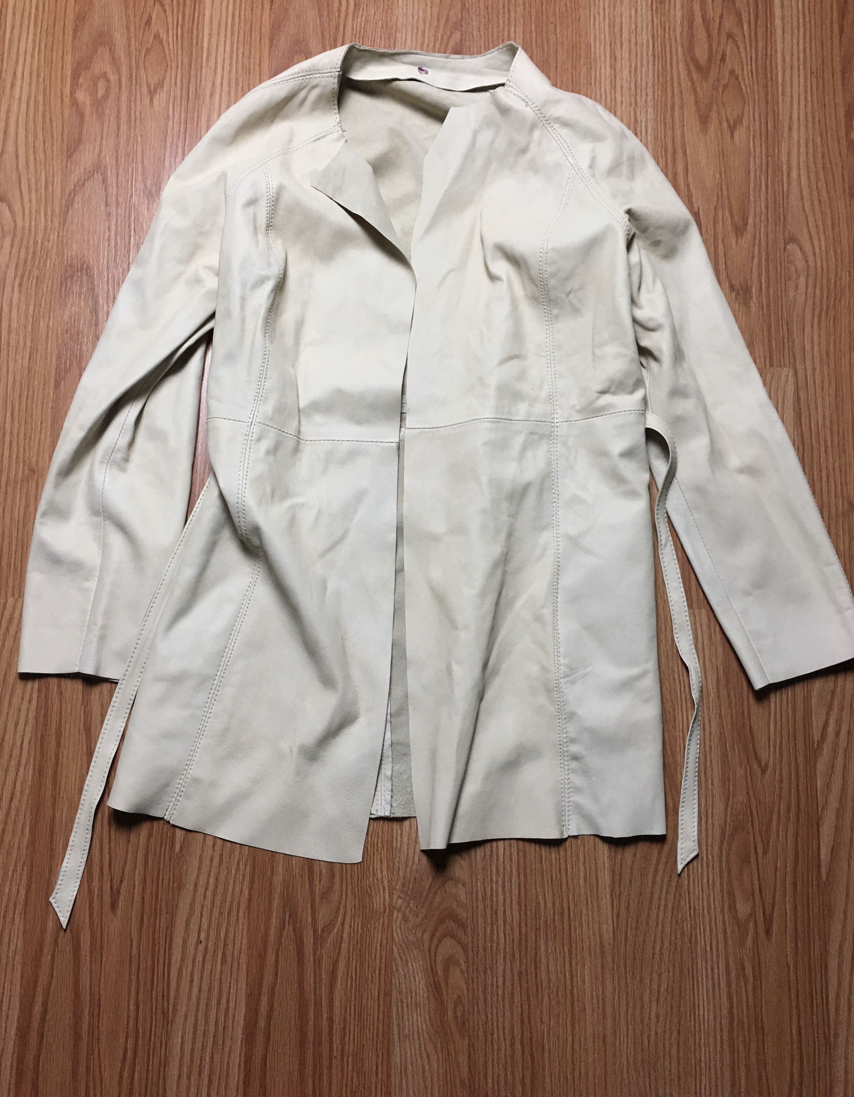 Imperial Imperial Ivory Leather Jacket Italy Size M / US 6-8 / IT 42-44 - 6 Thumbnail