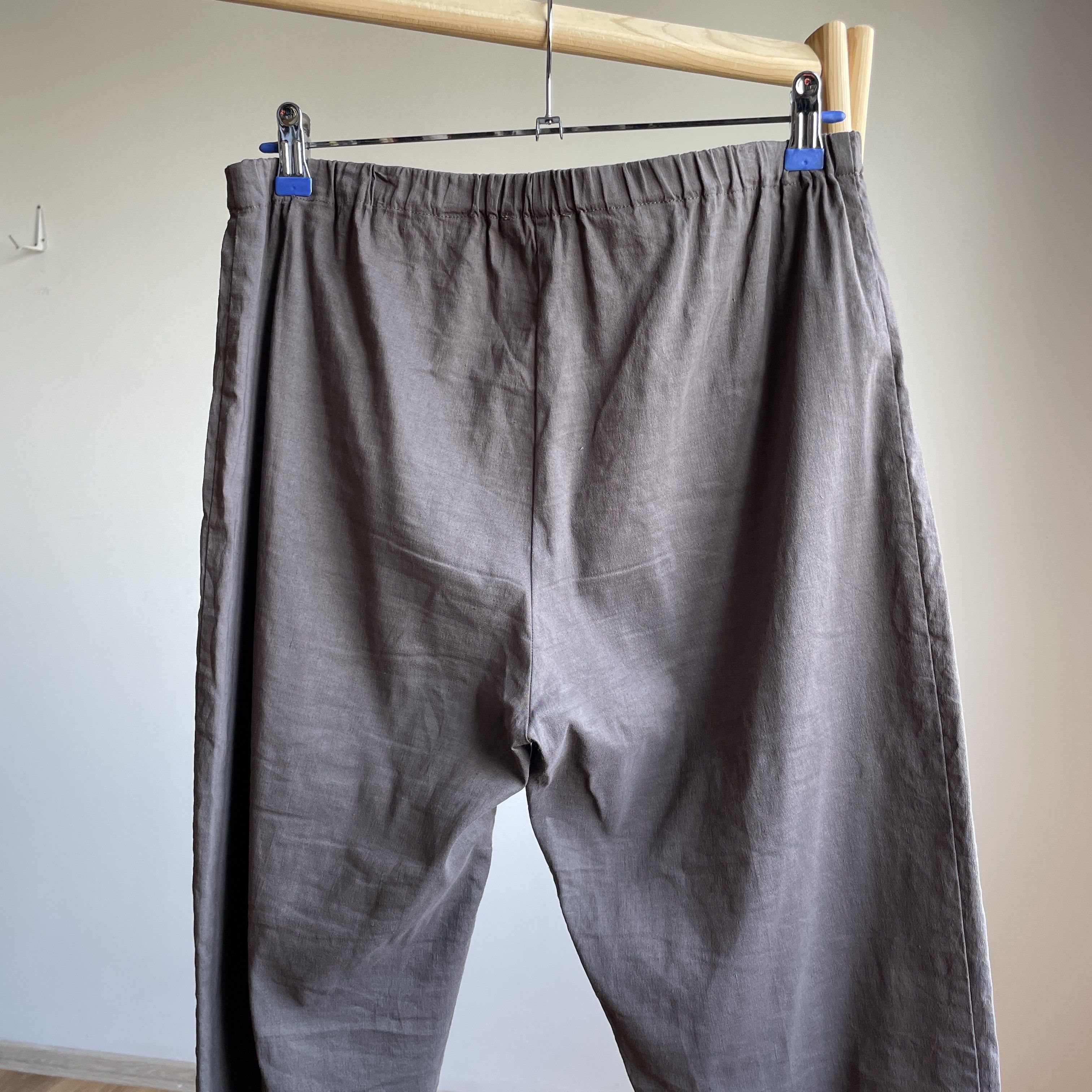 Sarah Pacini Sarah Pacini Womens Linen Blend Straight Trousers Size 4 Size 32" / US 10 / IT 46 - 4 Thumbnail