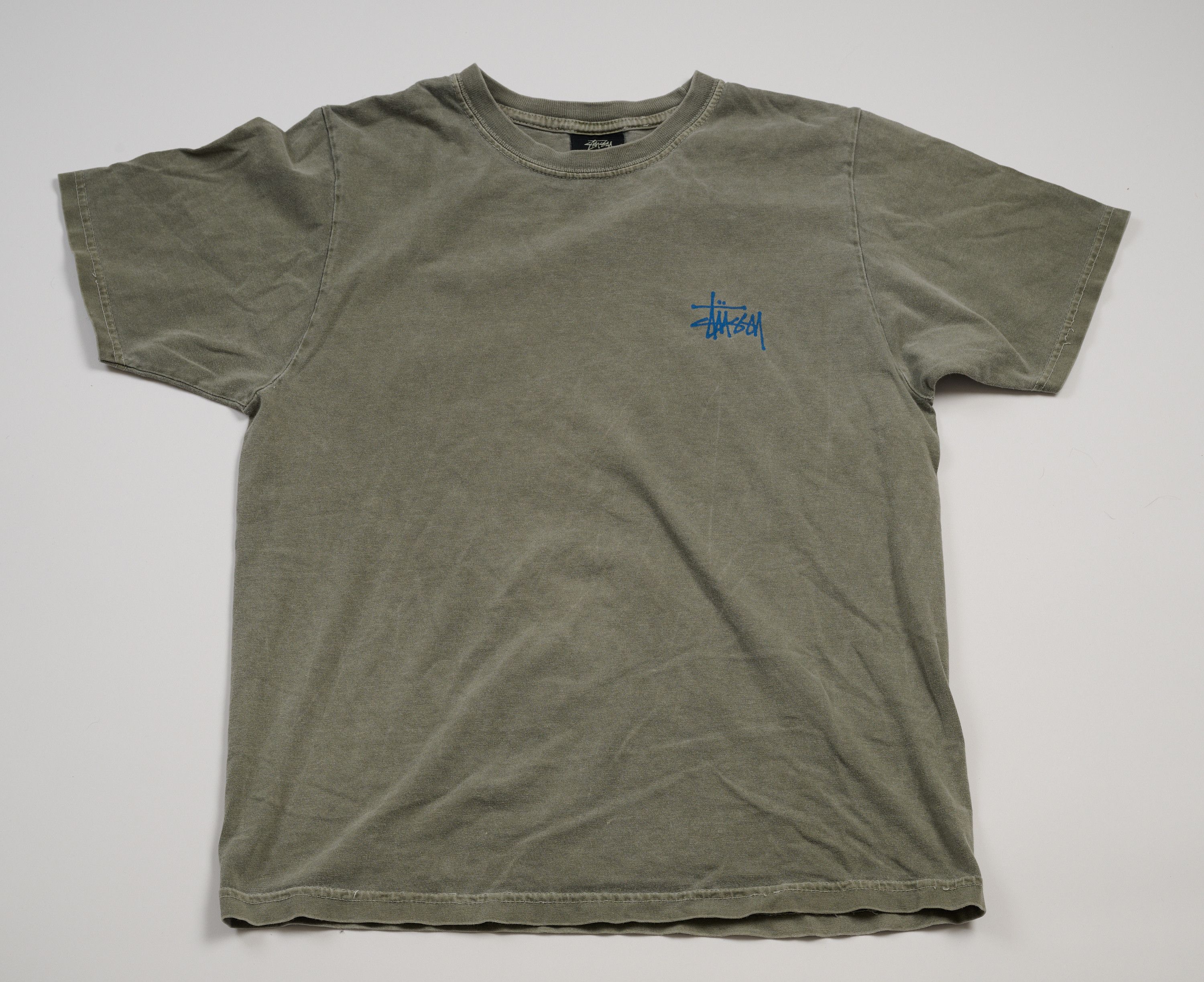 Stussy Stüssy Green Logo T-Shirt — Front & Back Print — Size XS Size US XS / EU 42 / 0 - 1 Thumbnail