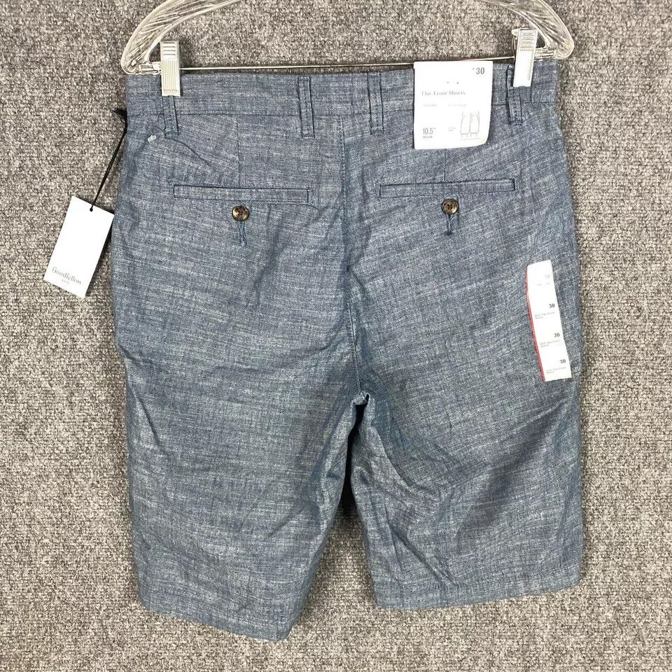 Other Goodfellow Shorts Men's W 30 Linden 10.5" Inseam NWD Blue Size US 30 / EU 46 - 6 Thumbnail