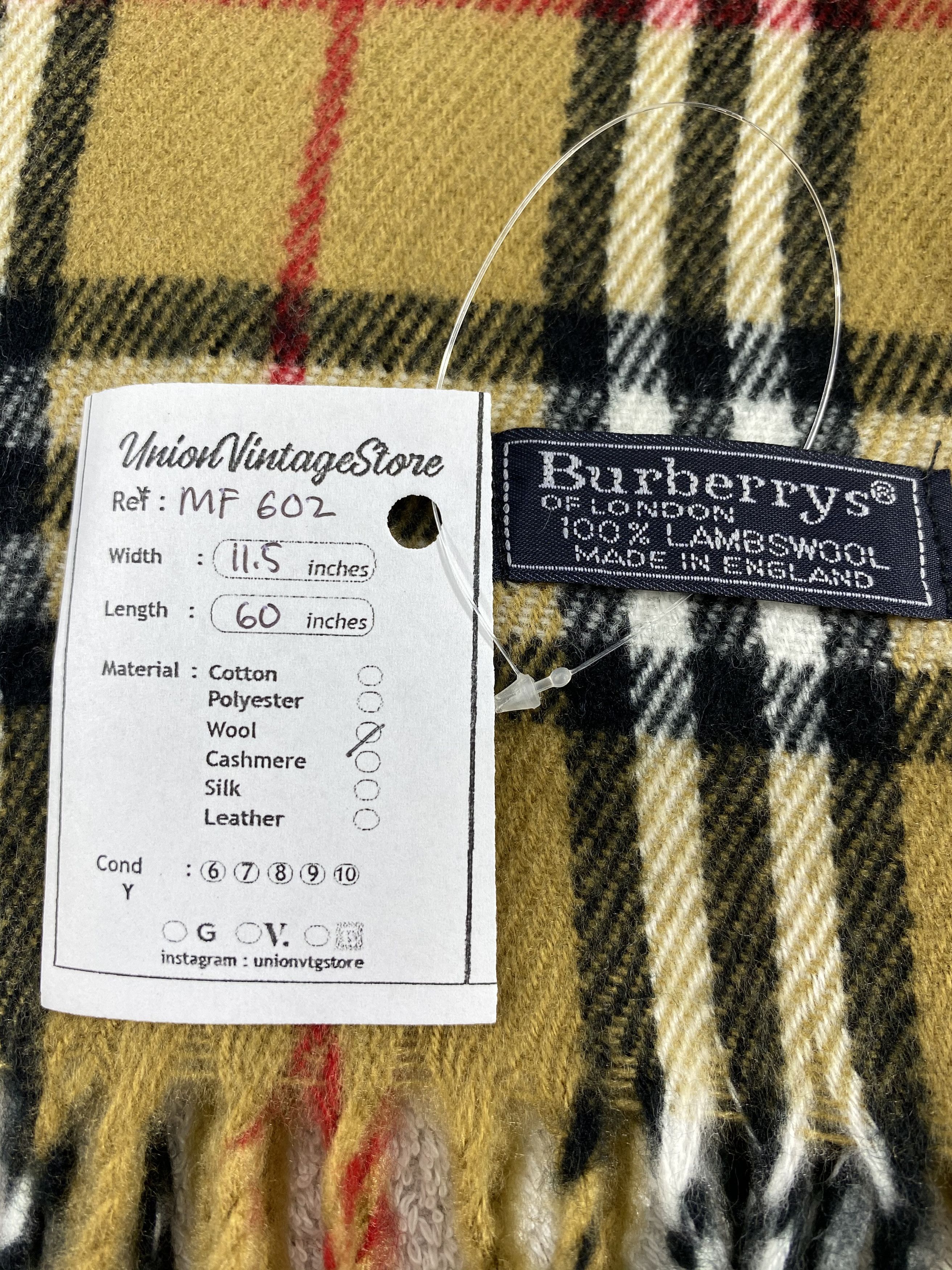 Burberry Vintage Burberry Scarf/Muffler/Neckwear MF602 Size ONE SIZE - 4 Thumbnail