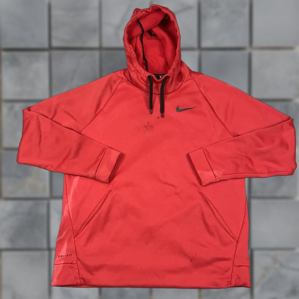 Nike Nike Sweatshirt Mens L Red Pullover Dry Fit Black Tag Activewear Casual Hoodie L Size US L / EU 52-54 / 3 - 1 Thumbnail