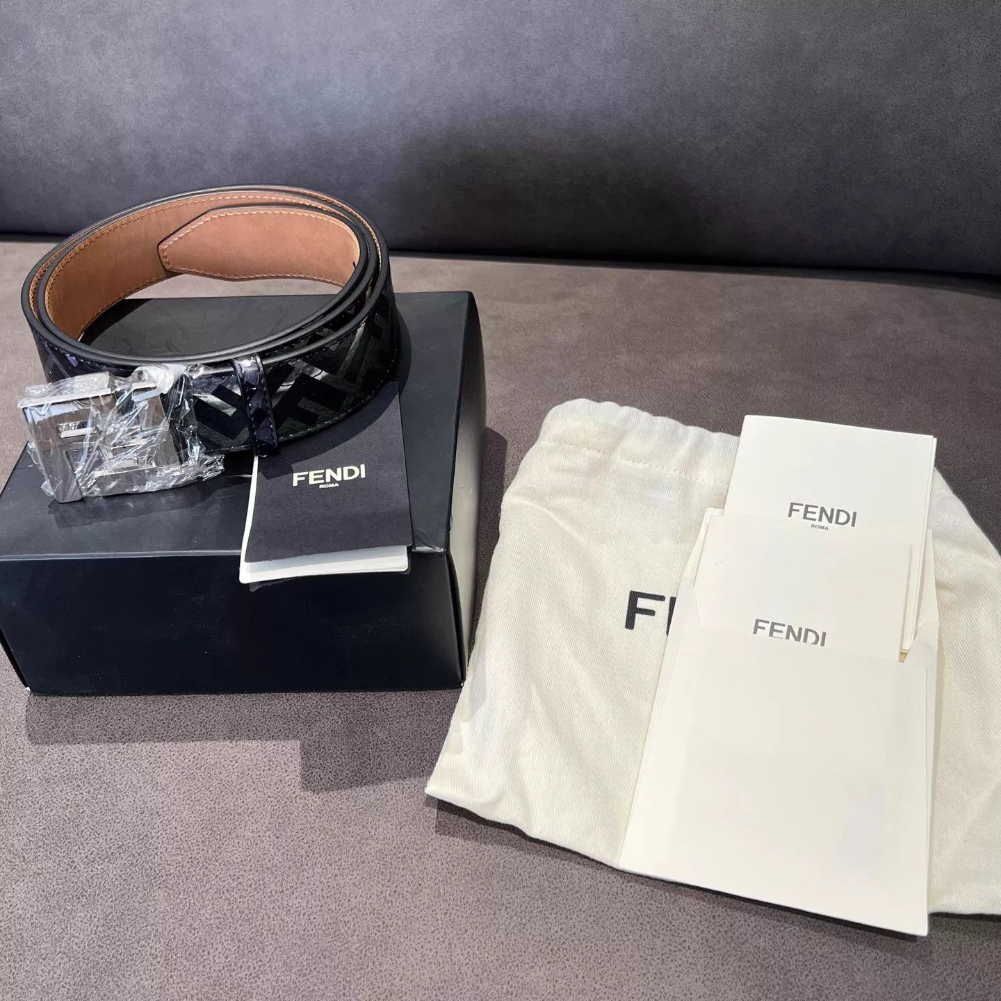 Fendi FENDI New Leather Belt Size ONE SIZE - 1 Thumbnail