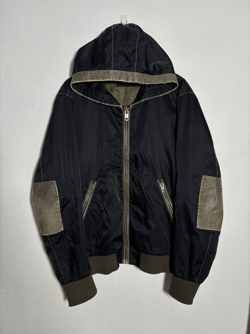 Diesel Vintage Diesel Nylon Leather Inserts RARE Bomber Jacket Size US L / EU 52-54 / 3 - 6 Thumbnail