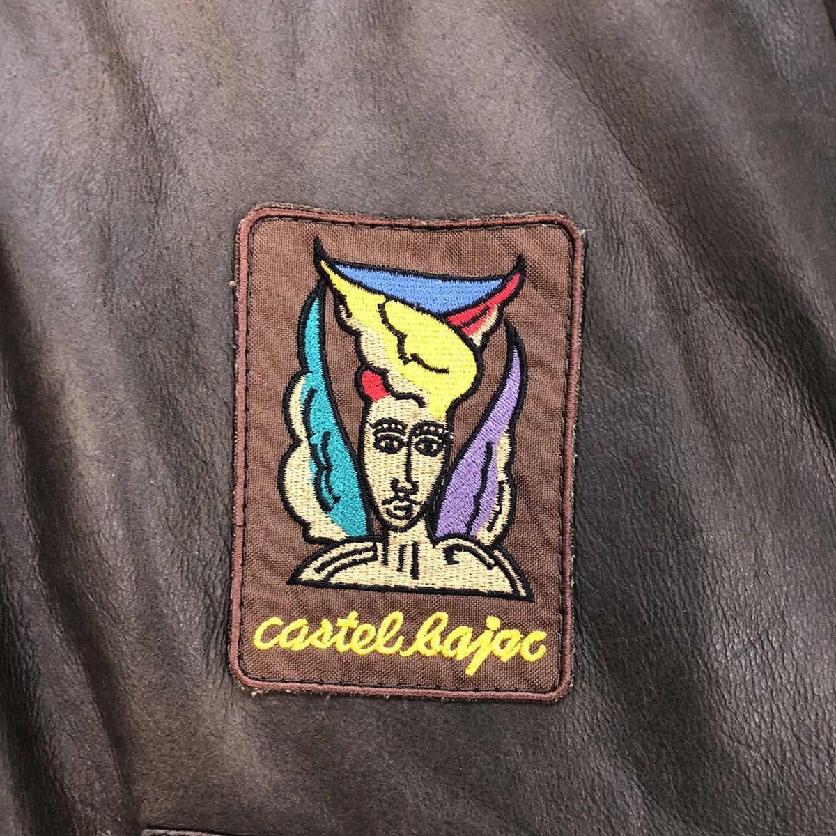 Jean Charles De Castelbajac × Leather Castelbajac Faded Jacket Size US L / EU 52-54 / 3 - 8 Thumbnail