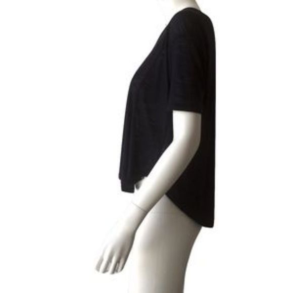 Other Bella Luxx Navy Flowy Tee Viscose Linen Blend Loose Fit Size S / US 4 / IT 40 - 2 Thumbnail