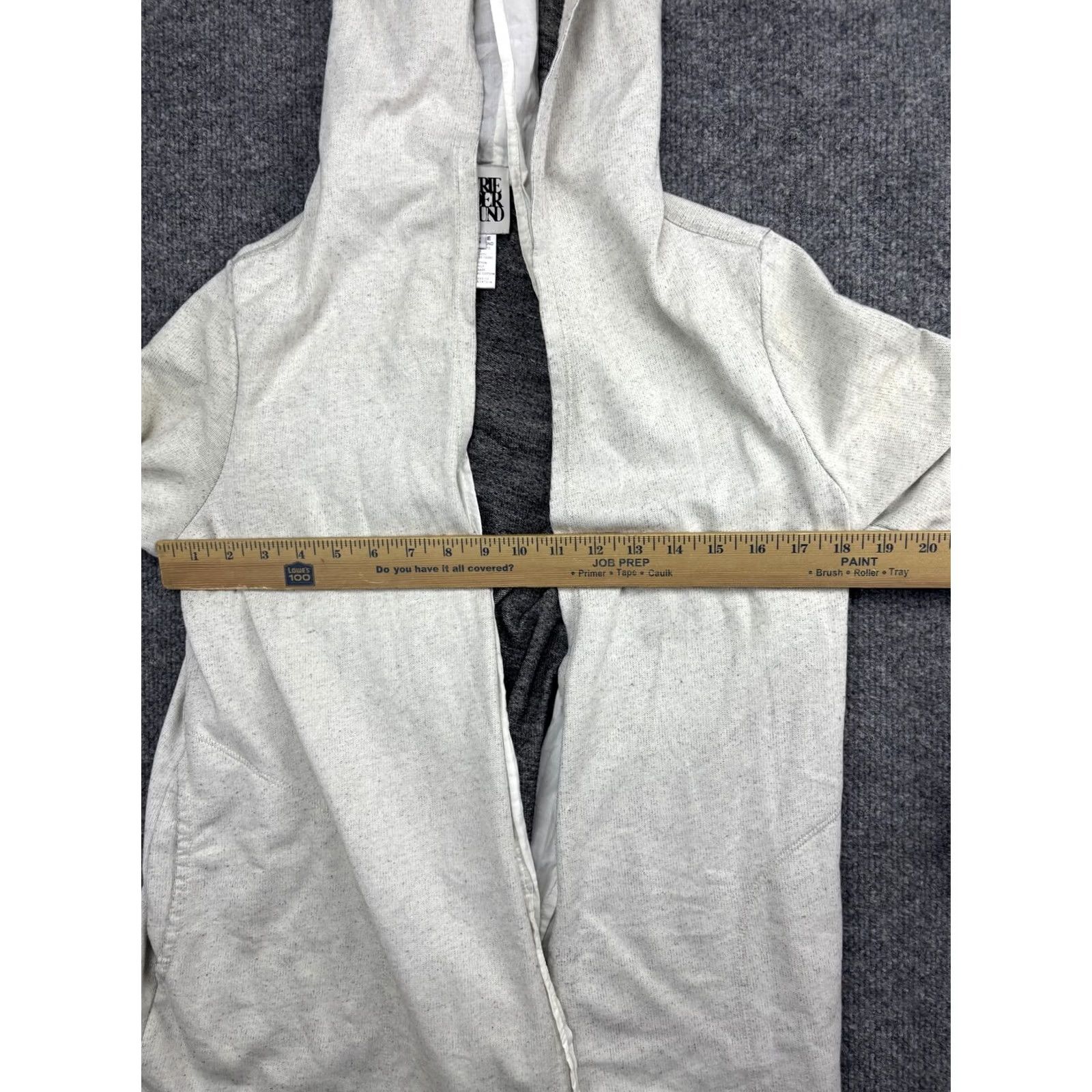 Vintage Prairie Underground Jacket Womens Small Beige Hooded Open Front Pockets USA Size S / US 4 / IT 40 - 5 Thumbnail