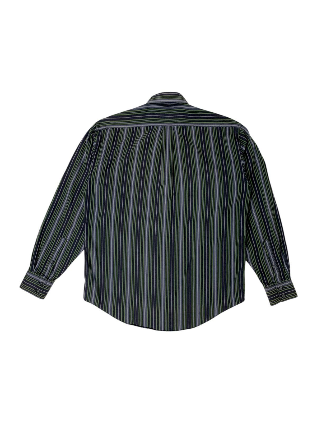 Yves Saint Laurent Yves Saint Laurent YSL Logo Striped Cotton Shirt Size US M / EU 48-50 / 2 - 8 Thumbnail